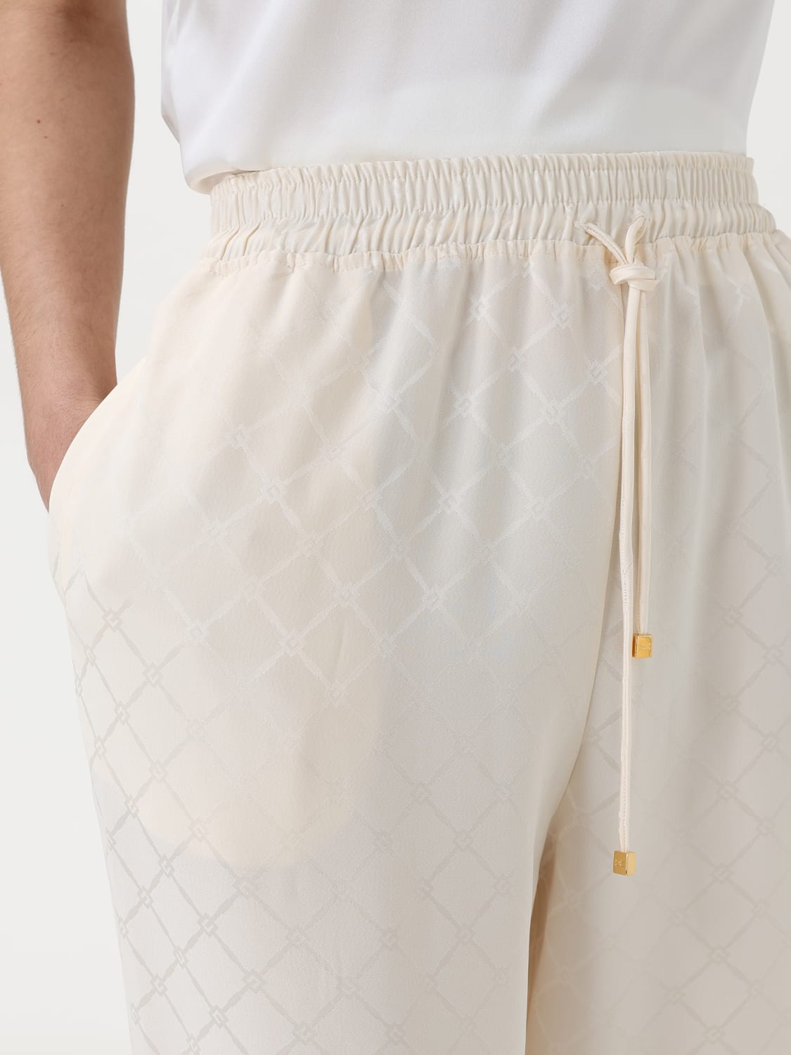 パンツ ELISABETTA FRANCHI Woman Pants Butter PA091 193 ELISABETTA FRANCHI: Pants woman - Butter | Elisabetta