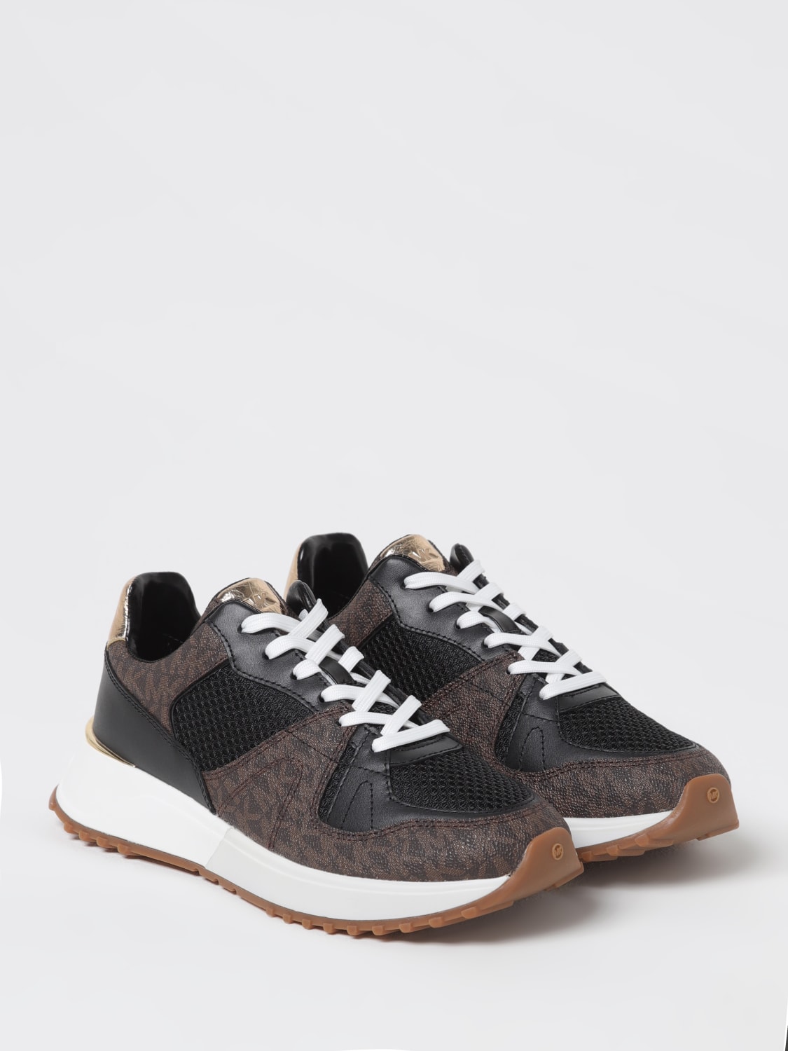 スニーカー Michael Kors Woman Sneakers Brown 43S5JMFS1B 212 Michael Kors Jaime sneakers for Women - Brown in USA | Level