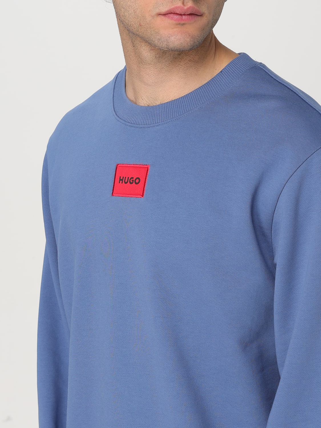 HUGO SWEATSHIRT: Sweatshirt men Hugo, Sky Blue - Img 3