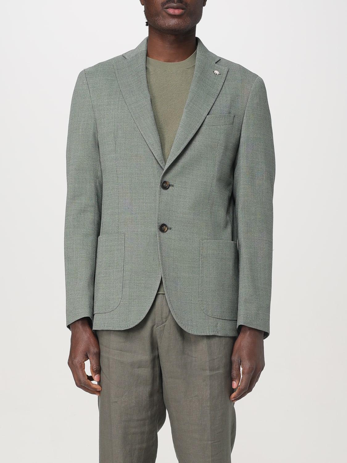 MANUEL RITZ JACKET: Blazer men Manuel Ritz, Green - Img 1