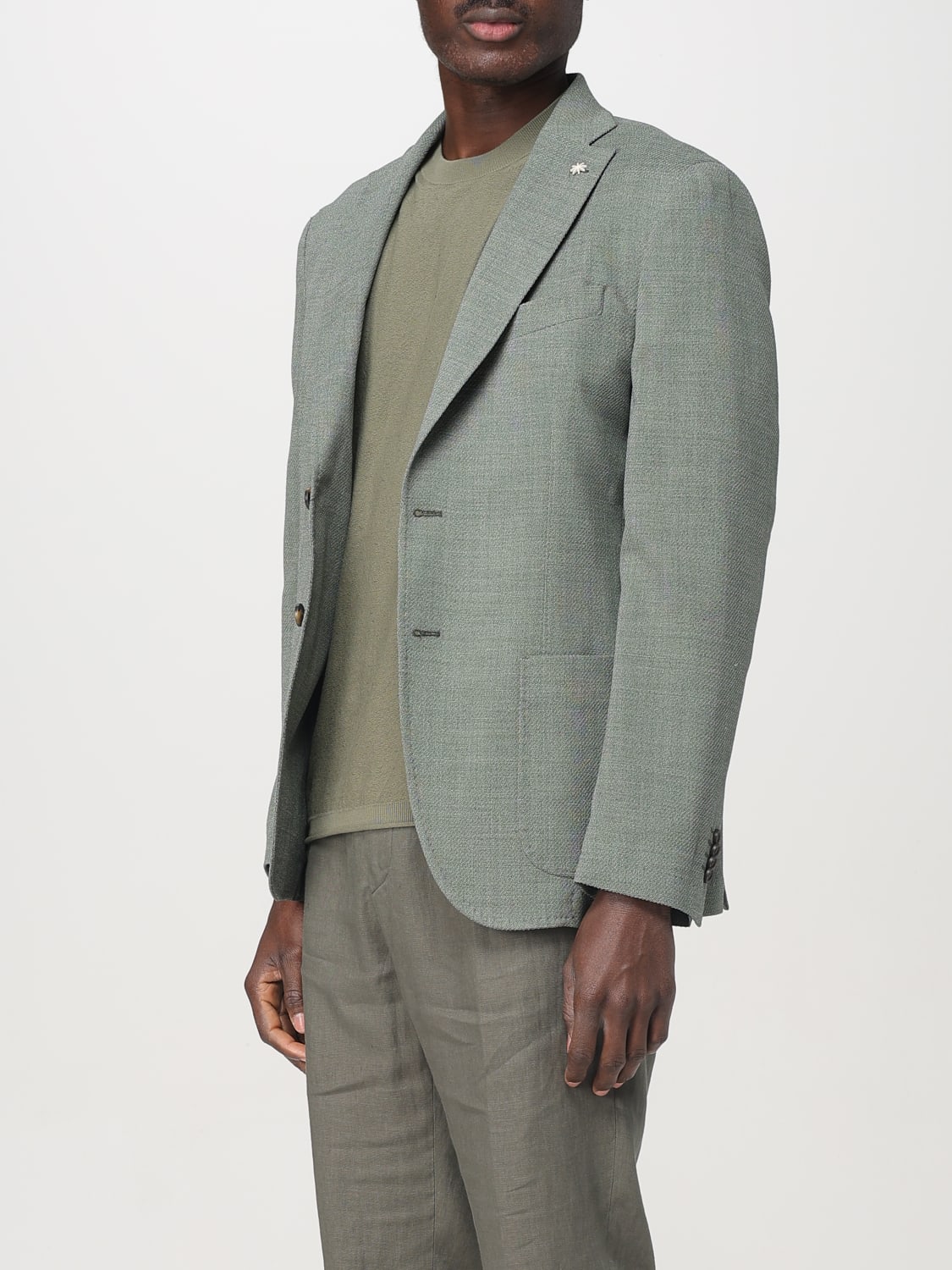 MANUEL RITZ JACKET: Blazer men Manuel Ritz, Green - Img 4
