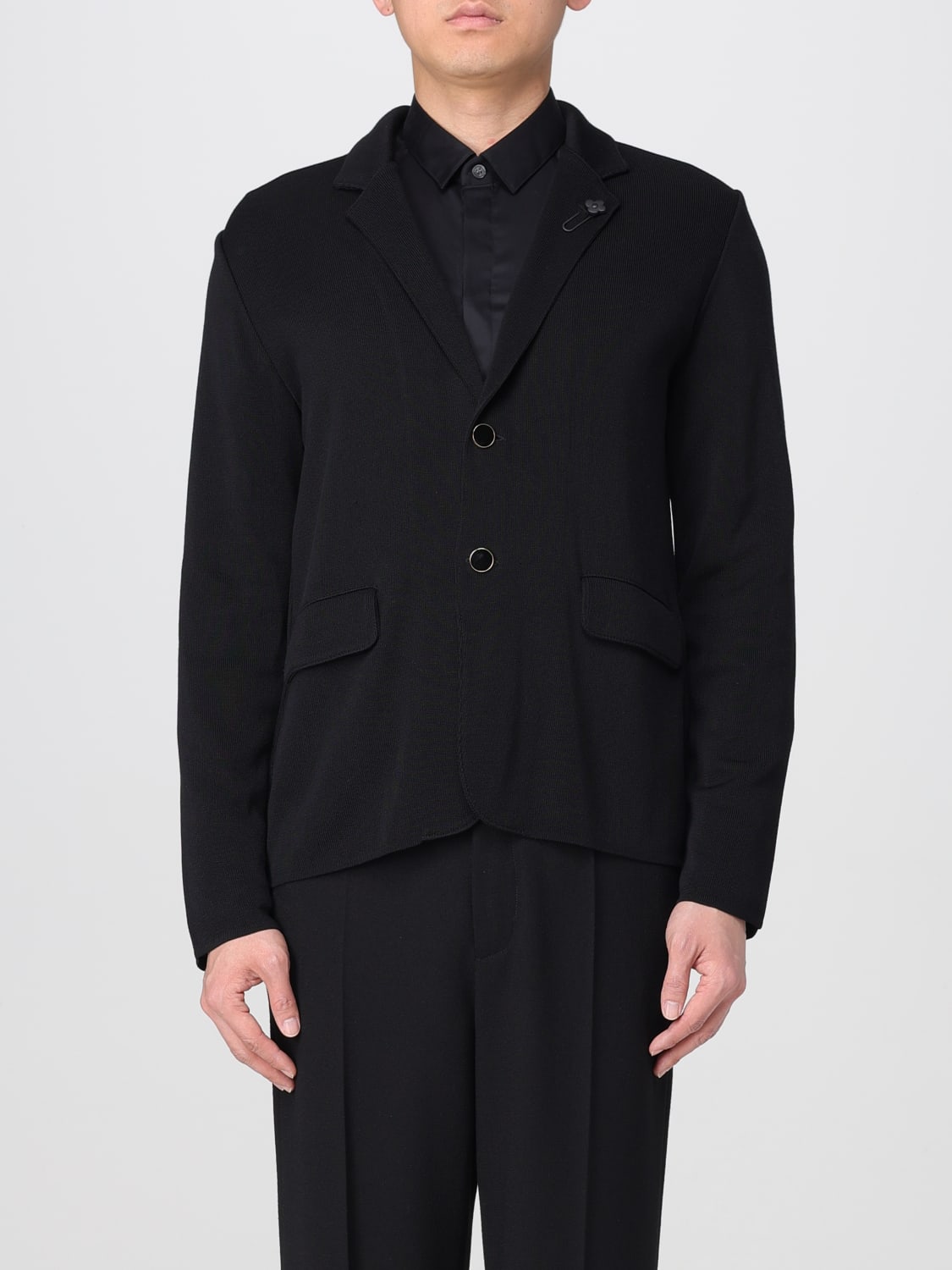 LARDINI JACKET: Blazer men Lardini, Black - Img 1