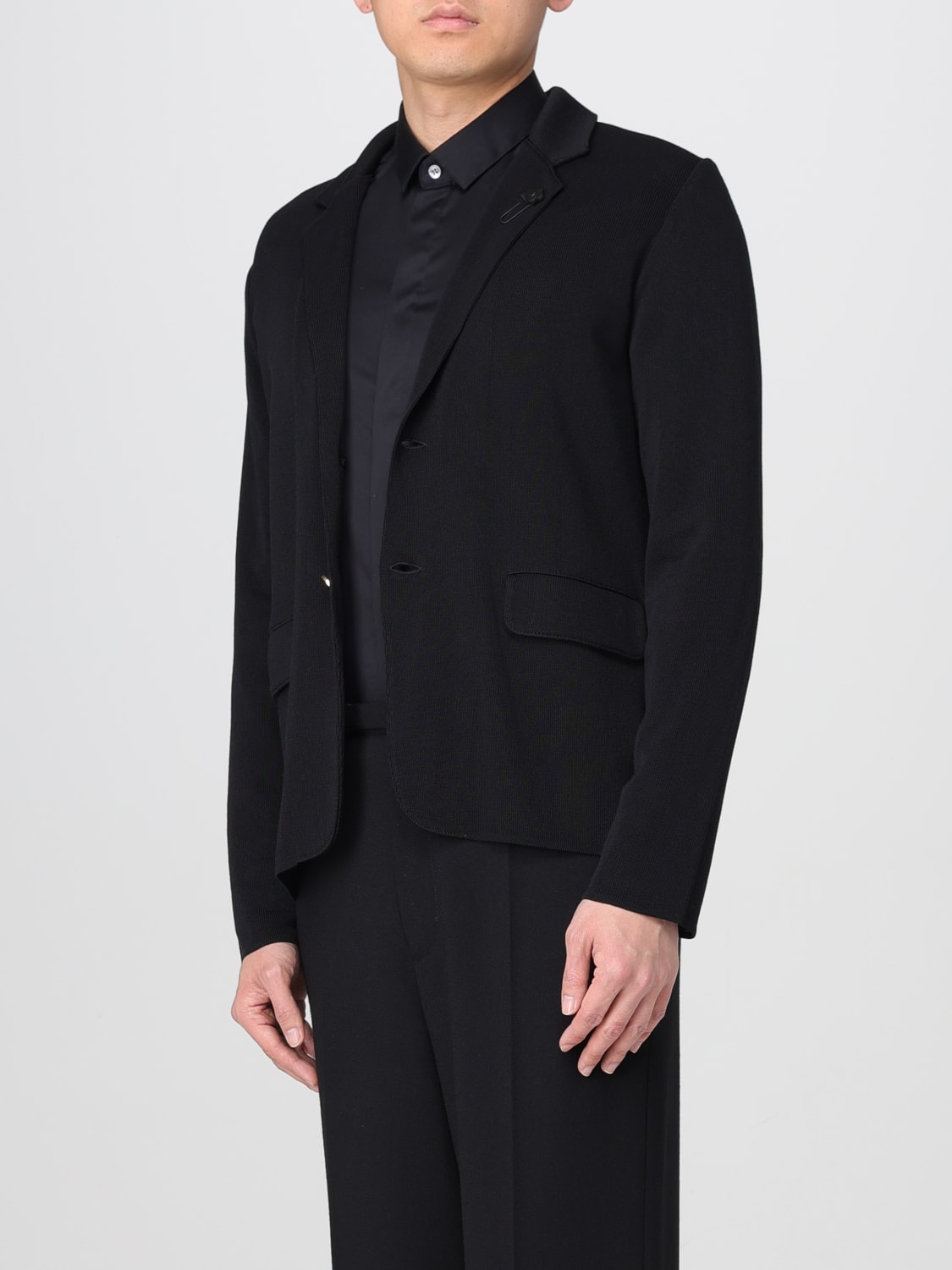 LARDINI JACKET: Blazer men Lardini, Black - Img 3