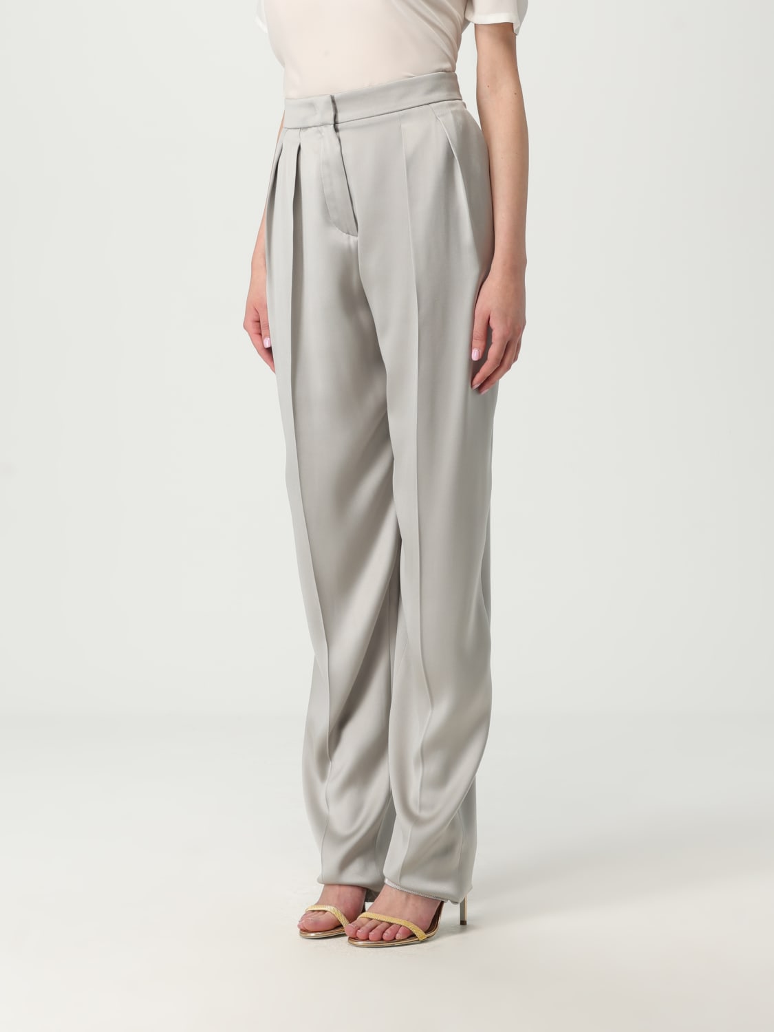 GIORGIO ARMANI PANTS: Pants woman Giorgio Armani, Grey - Img 4