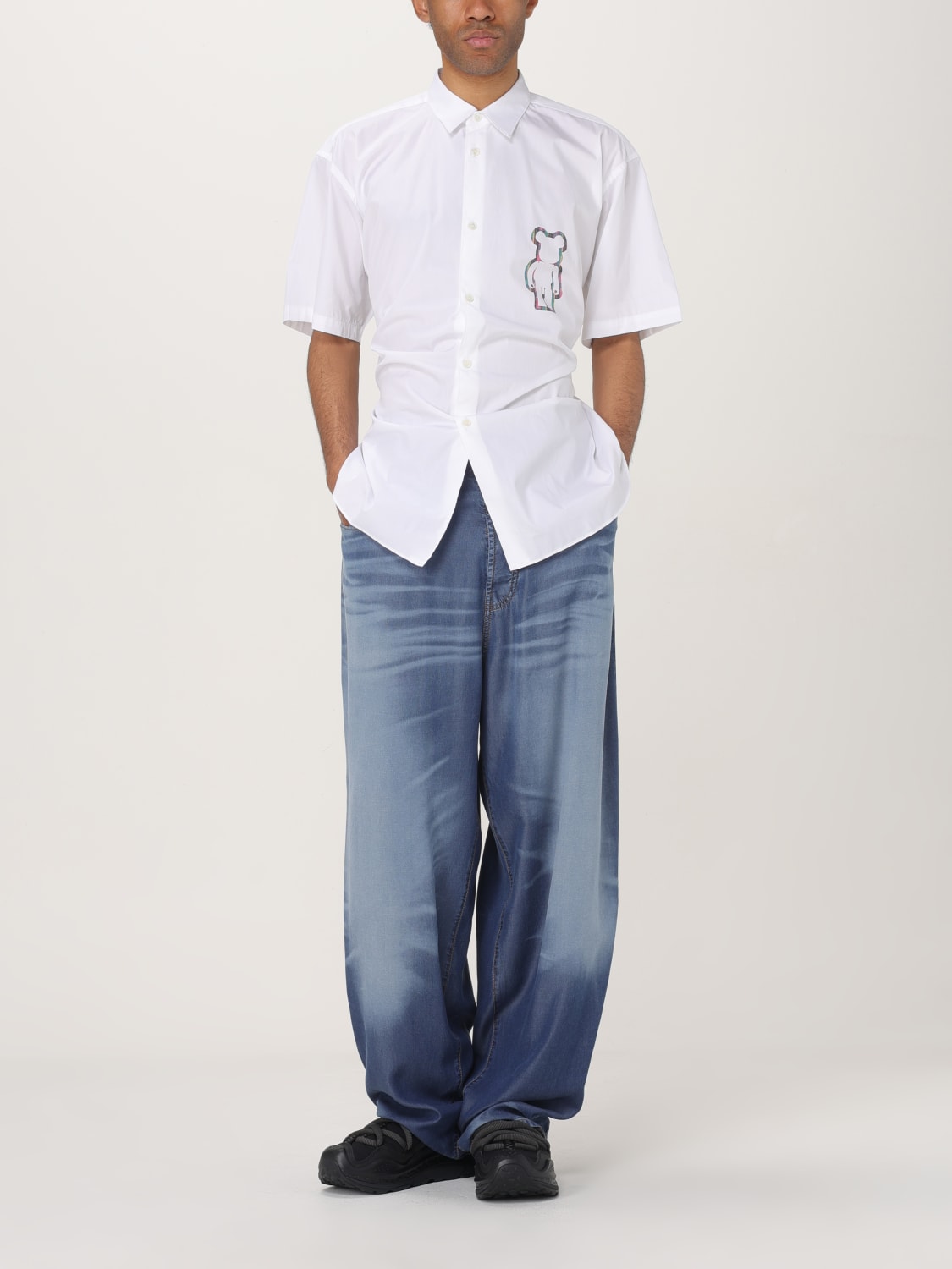 COMME DES GARÇONS 衬衫: 衬衫 男士 Comme Des Garçons, 白色 - Img 2