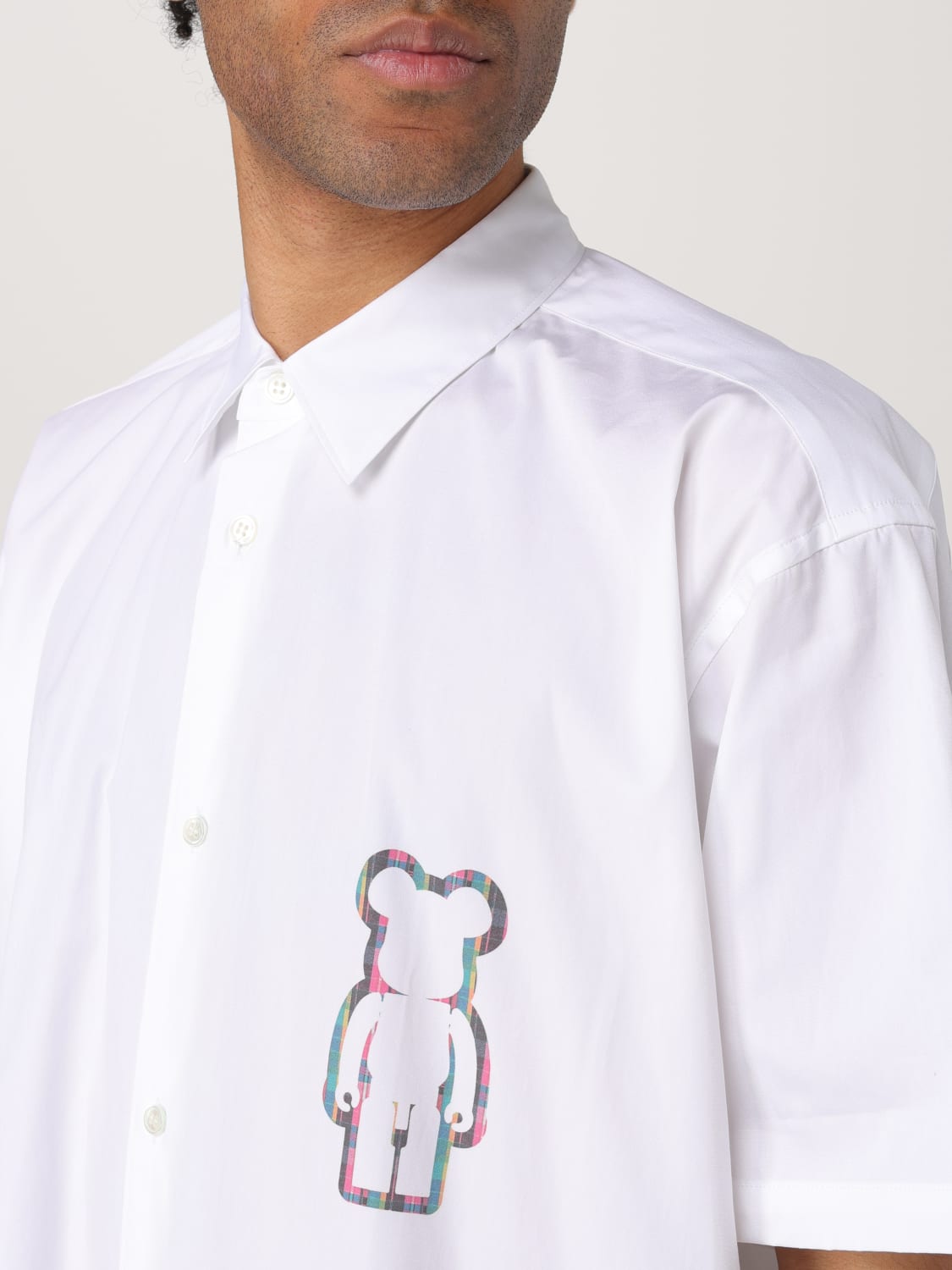 COMME DES GARÇONS 衬衫: 衬衫 男士 Comme Des Garçons, 白色 - Img 4