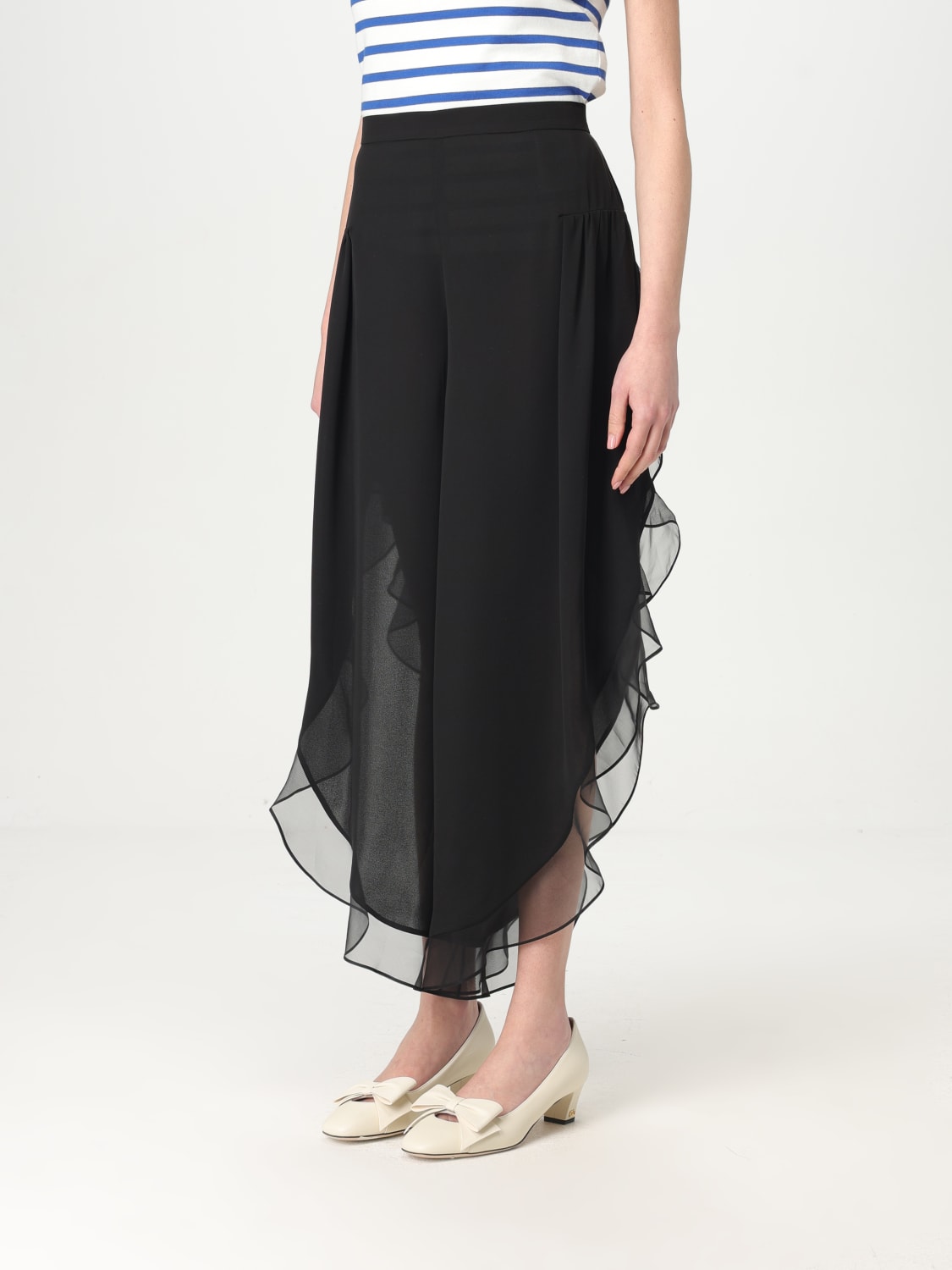 VALENTINO: Pants woman - Black | Valentino pants 6B0RB6E01MH