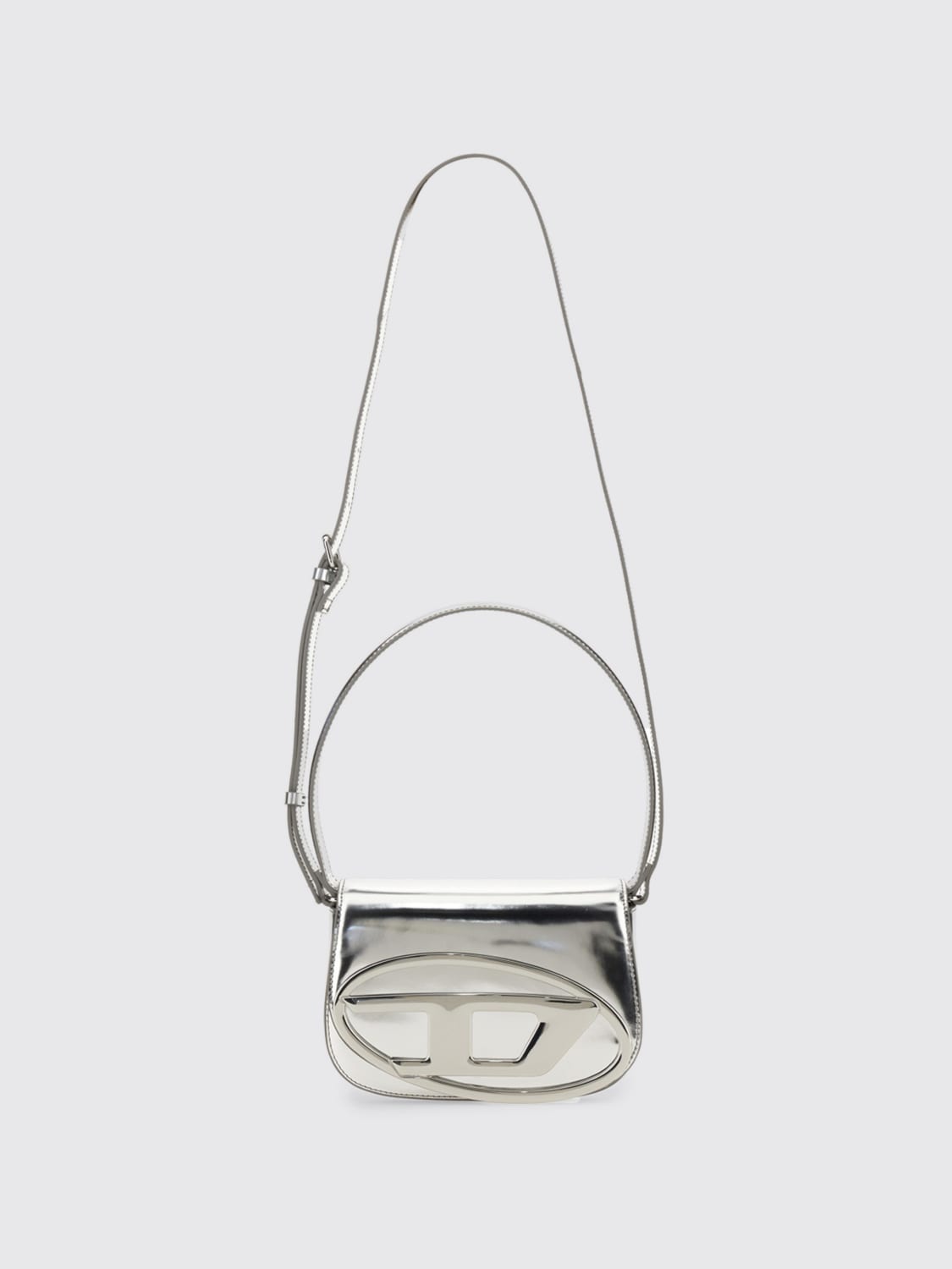 DIESEL SHOULDER BAG: Handbag woman Diesel, Silver - Img 3