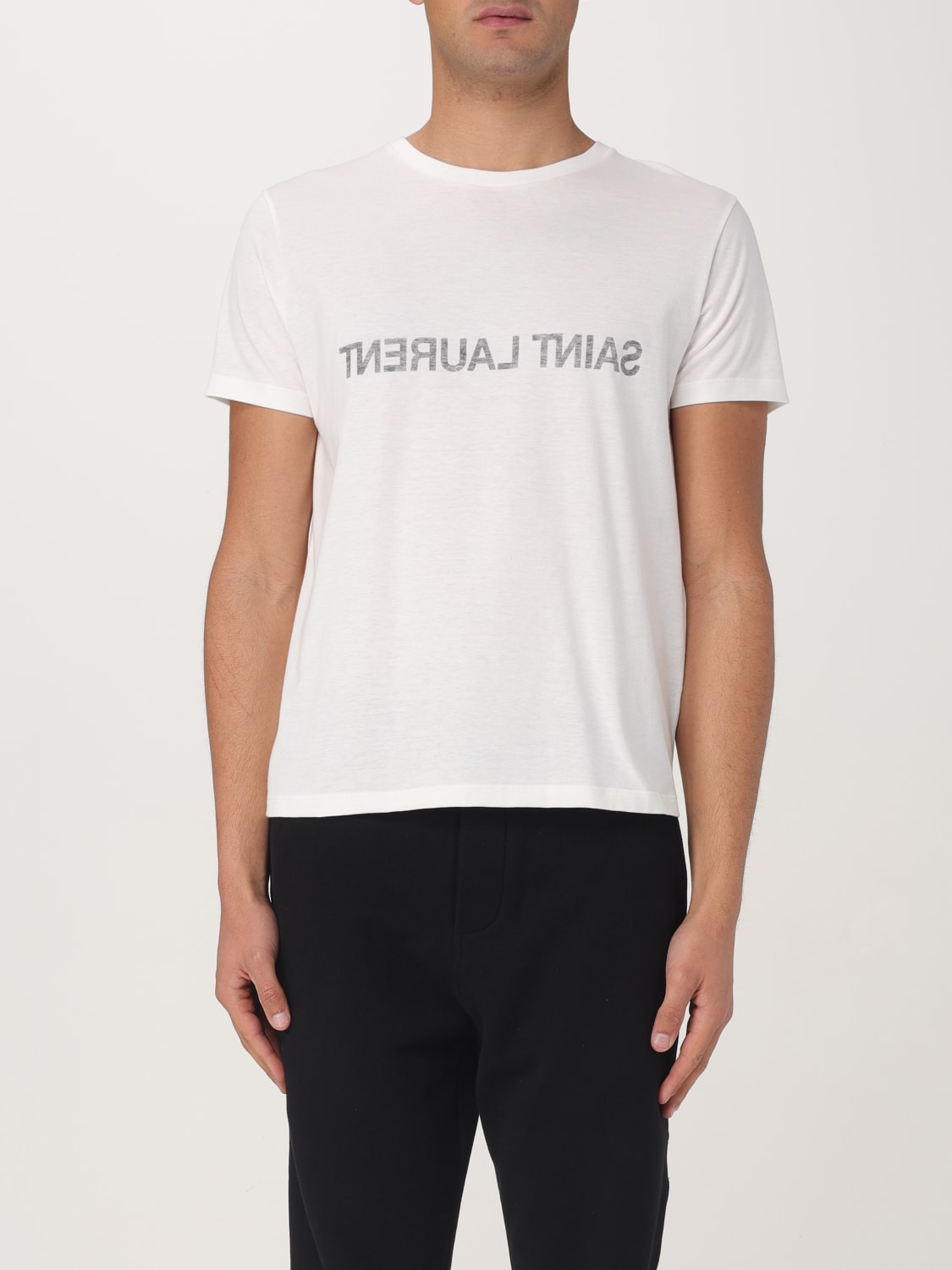 SAINT LAURENT T-SHIRT: T-shirt men Saint Laurent, White - Img 1