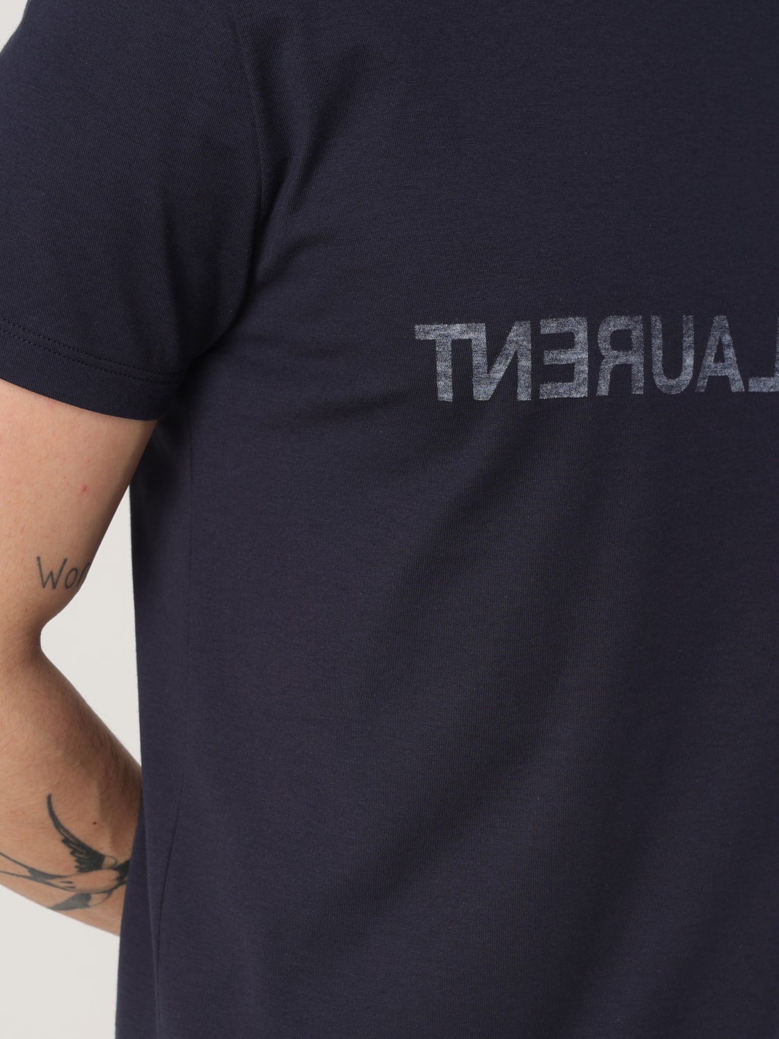 SAINT LAURENT T-SHIRT: T-shirt herren Saint Laurent, Blau - Img 5