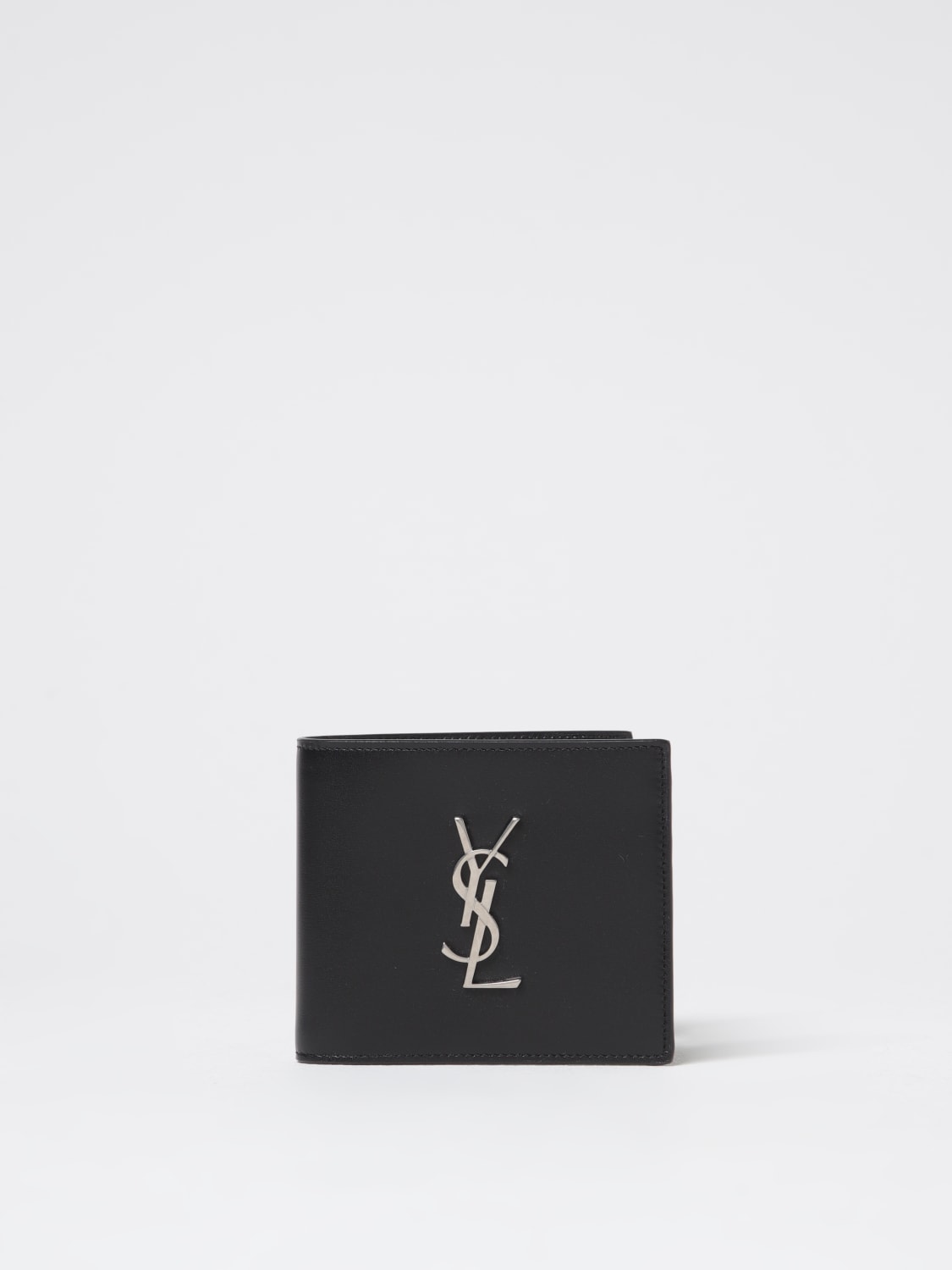 SAINT LAURENT PORTAFOGLIO: Portafoglio Cassandre East/West Saint Laurent in pelle , Nero - Img 1