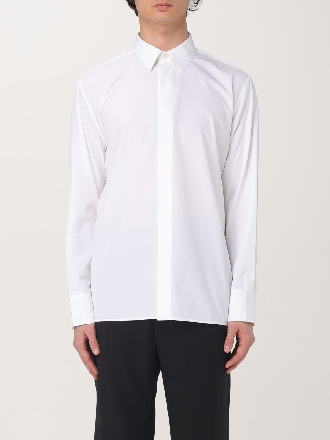 SAINT LAURENT CAMICIA: Camicia classica Saint Laurent in cotone , Bianco - Img 1