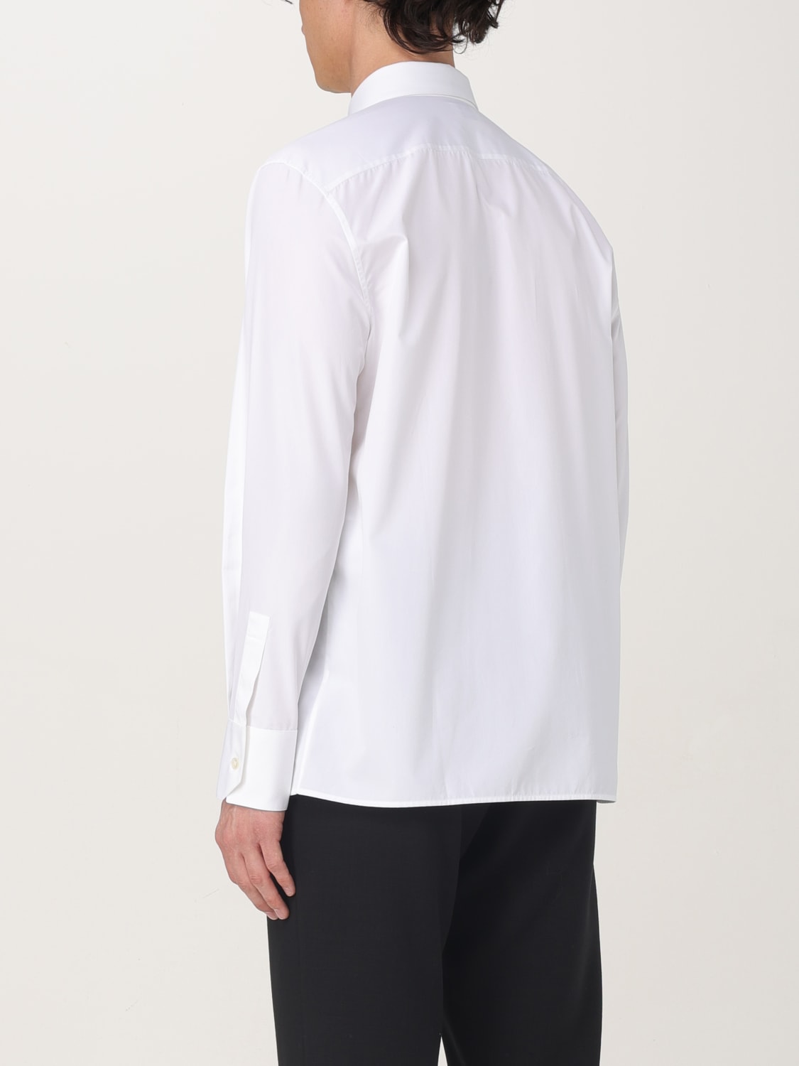 SAINT LAURENT CAMICIA: Camicia classica Saint Laurent in cotone , Bianco - Img 3