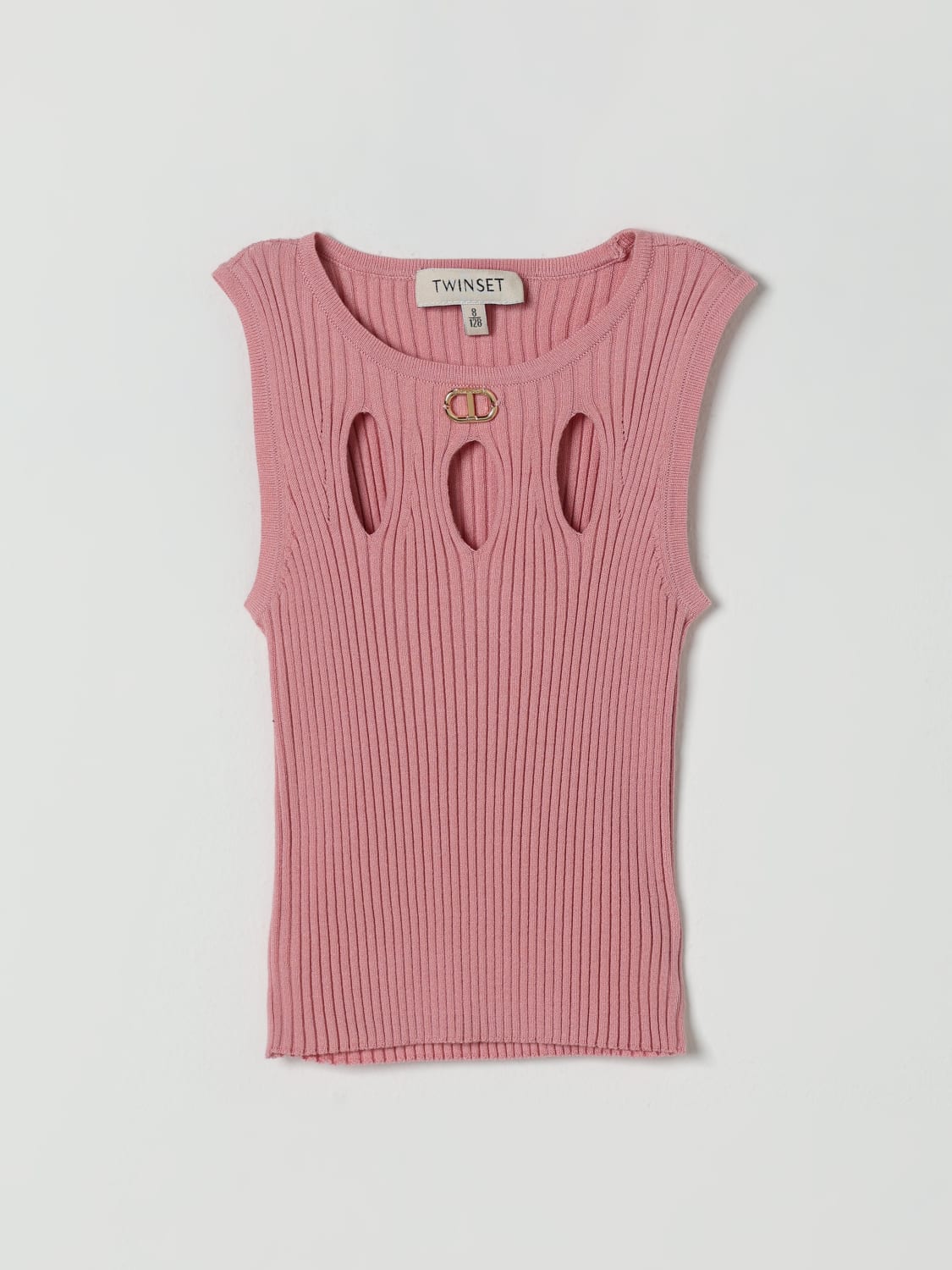 TWINSET TOP: Top kids Twinset, Pink - Img 1