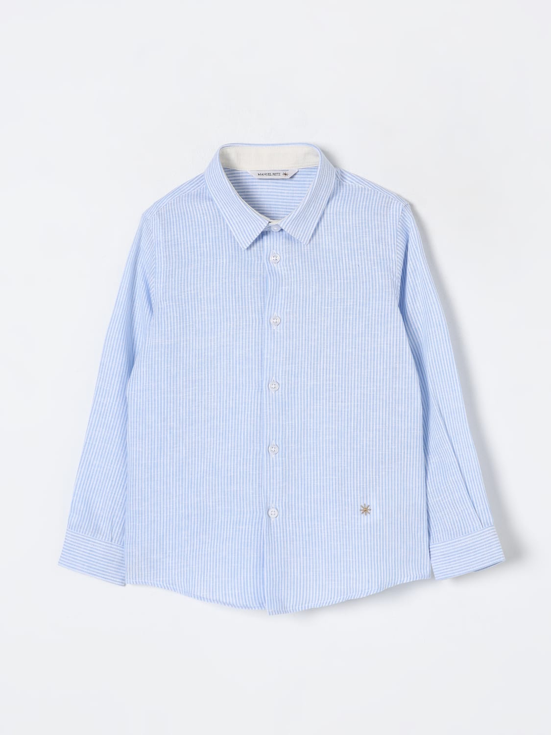 MANUEL RITZ HEMD: Hemd kinder Manuel Ritz, Hellblau - Img 1