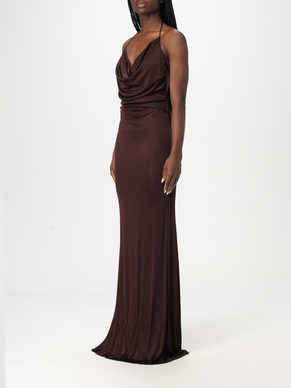 ワンピース ELISABETTA FRANCHI Woman Dress Ocher ABR24 DC6 ELISABETTA FRANCHI: Dress woman - Ocher | Elisabetta Franchi