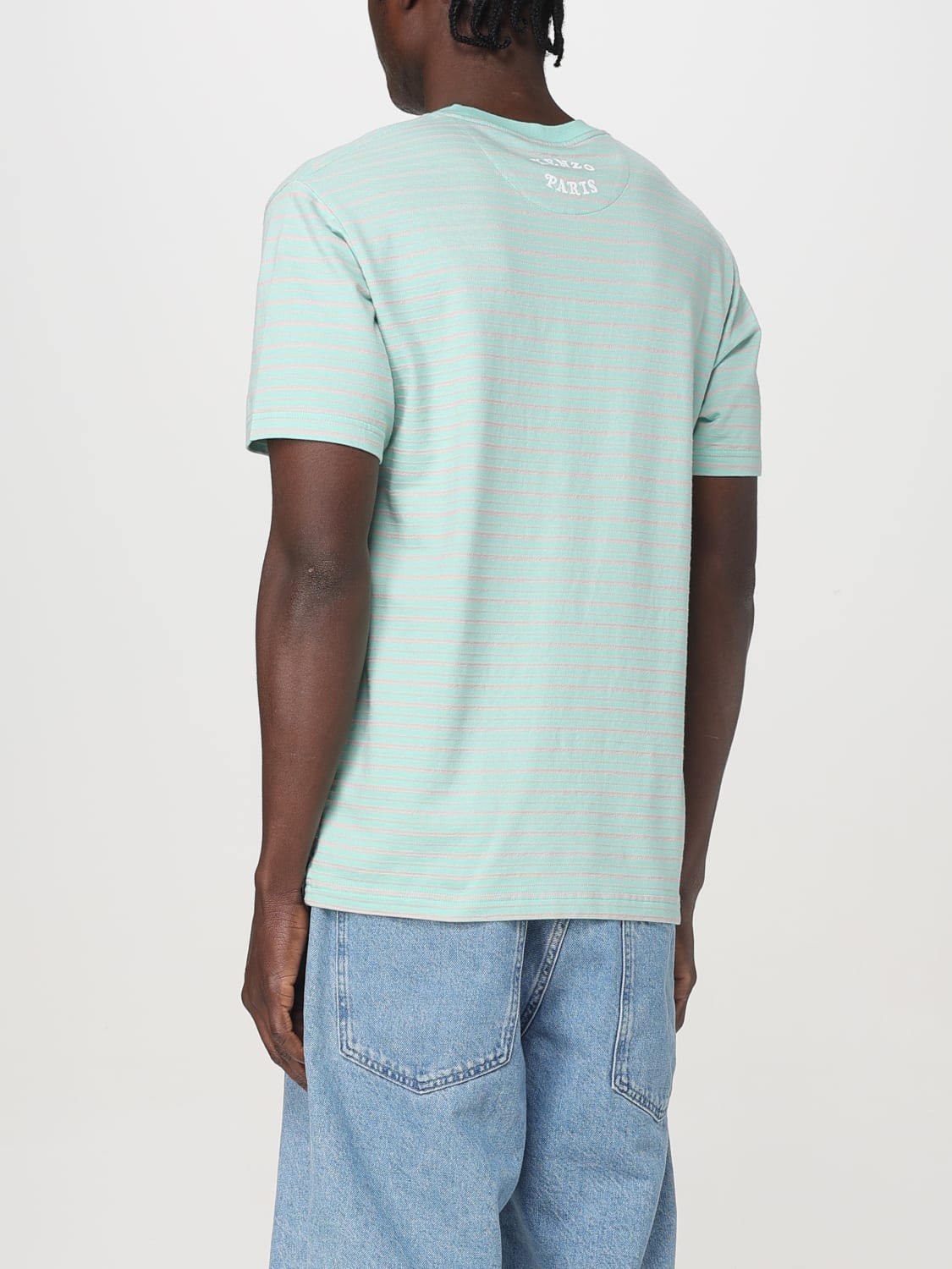 Tシャツ・カットソー KENZO Men T-shirt Green FF55TS5464SD 61 KENZO by Verdy' embroidered T-shirt in cotton | Men's | KENZO