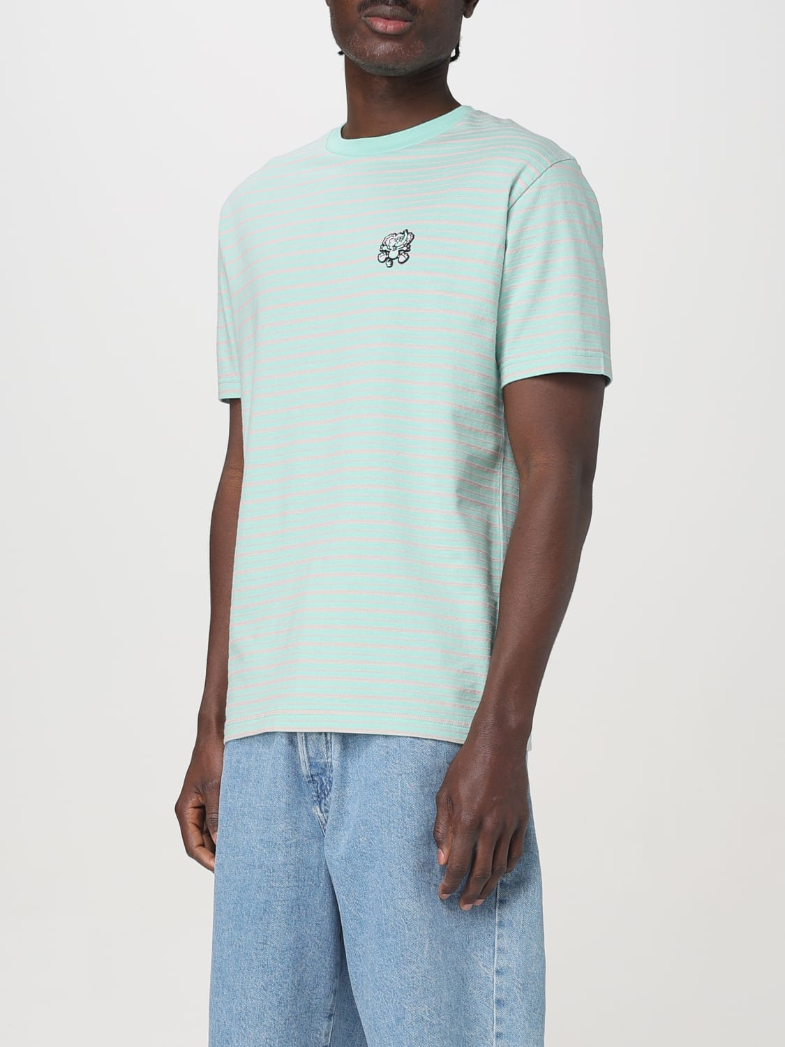 Tシャツ・カットソー KENZO Men T-shirt Green FF55TS5464SD 61 KENZO by Verdy' embroidered T-shirt in cotton | Men's | KENZO