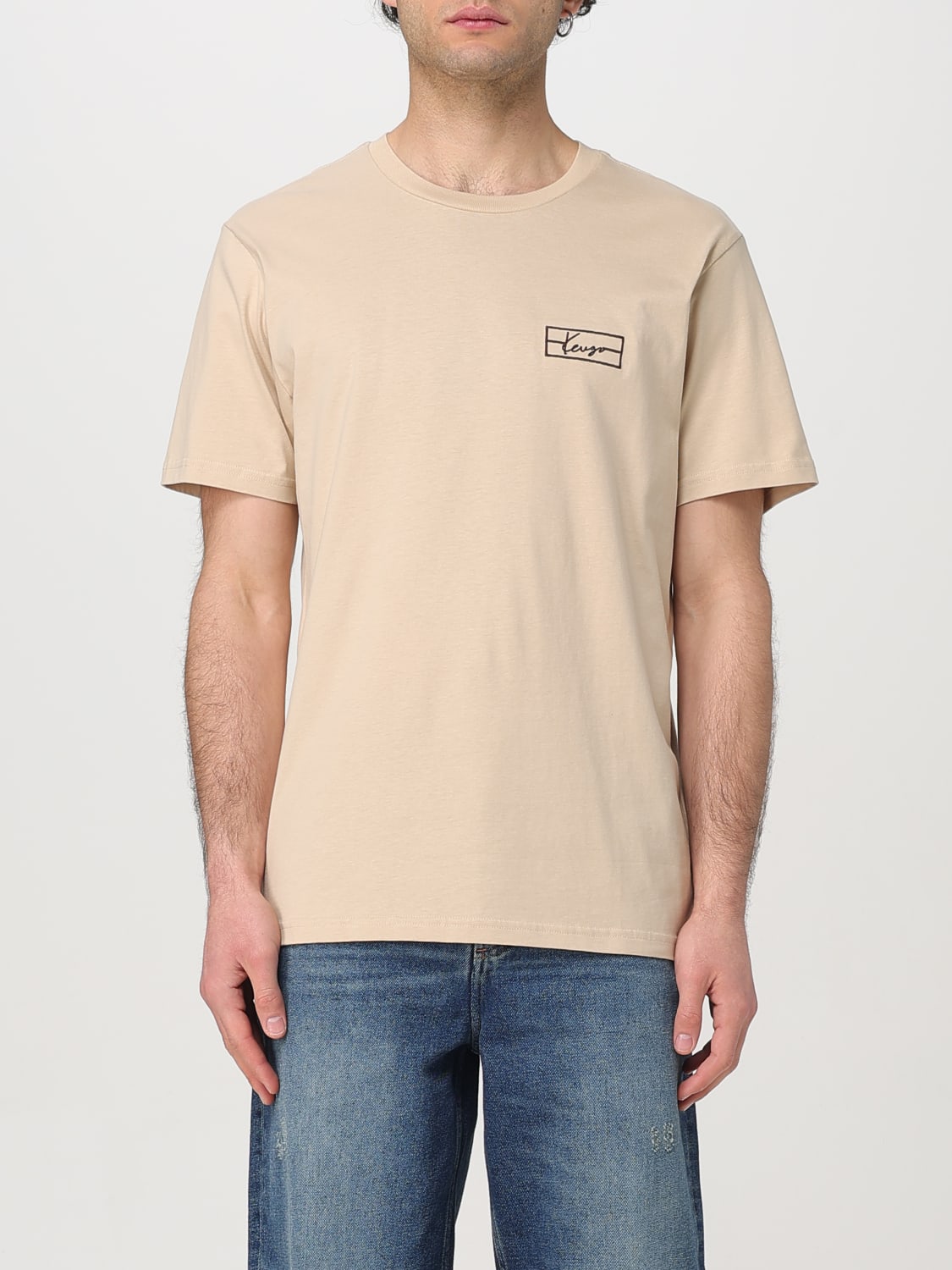 Tシャツ・カットソー KENZO Men T Shirts F55TS5254SO 02 Beige KENZO: T-shirt men - Beige | Kenzo t-shirt FF55TS5254SO