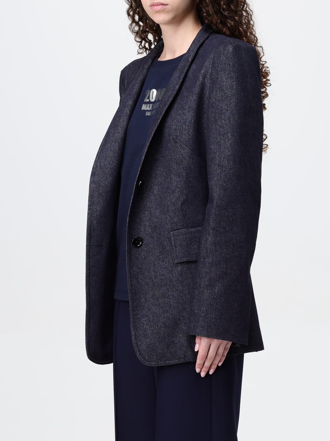 MAX MARA JACKET: Jacket woman Max Mara, Blue - Img 3