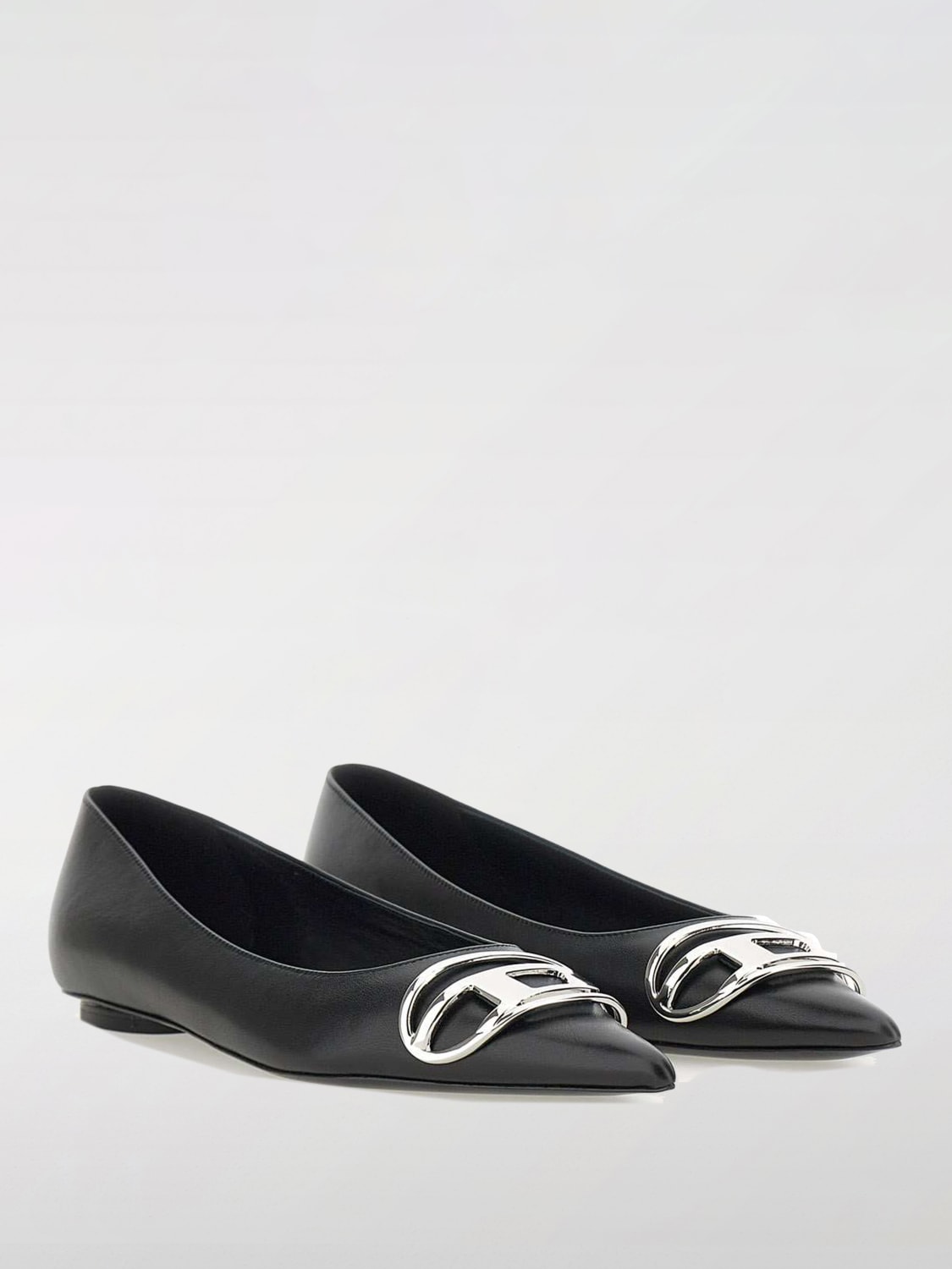 フラットシューズ DIESEL Woman Ballet flats Black Y03452PR818 T8013 Women's D-Venus-Ballerina flats in nappa leather | Black