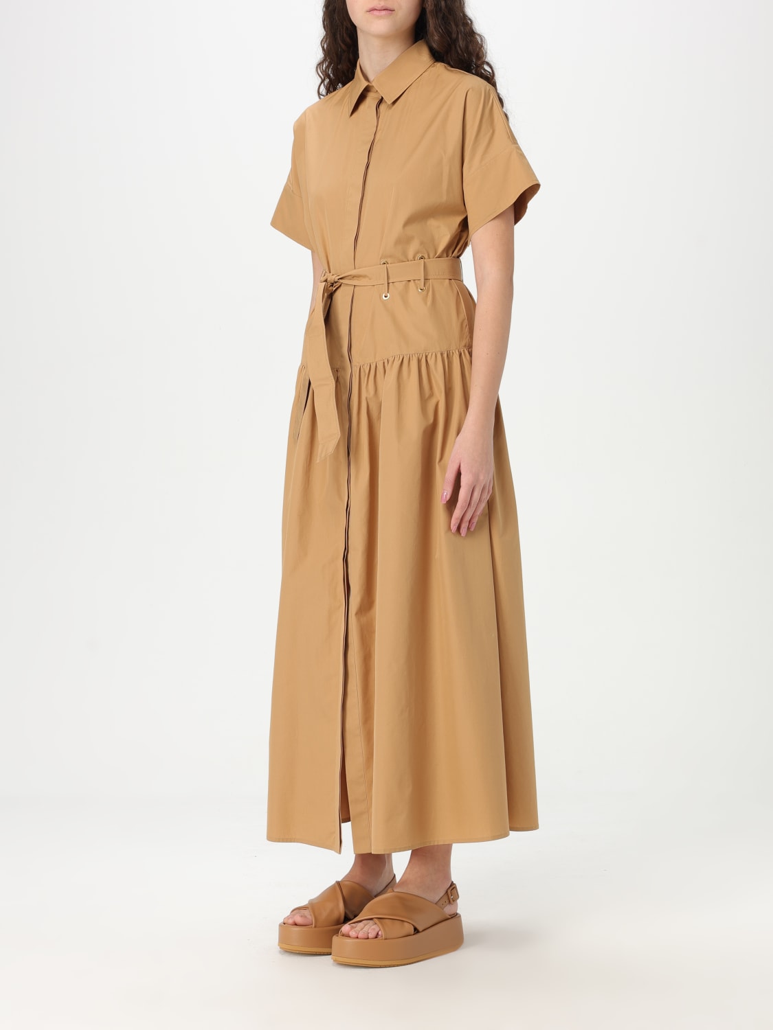 ワンピース MAX MARA Woman Dress Brown 2511221062600 048 MAX MARA: Dress woman - Brown | Max Mara dress 2511221062600