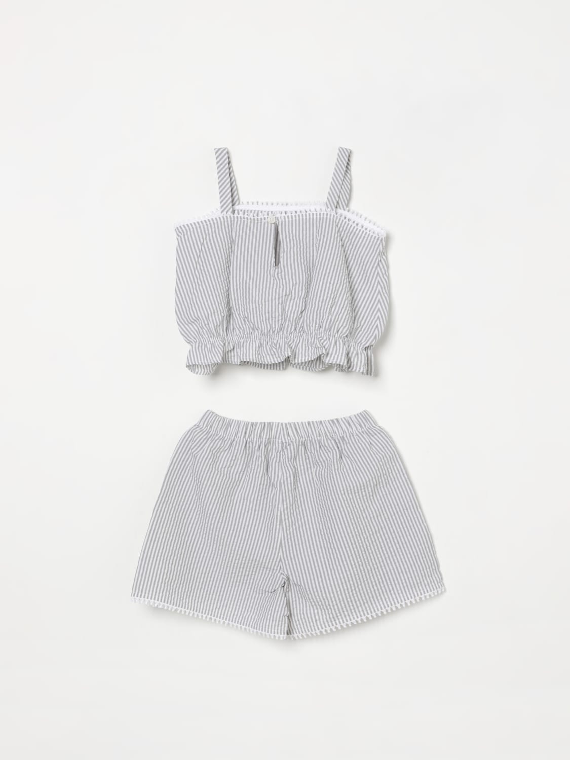 IL GUFO KOMBINATION: Kleid kinder Il Gufo, Grau - Img 2