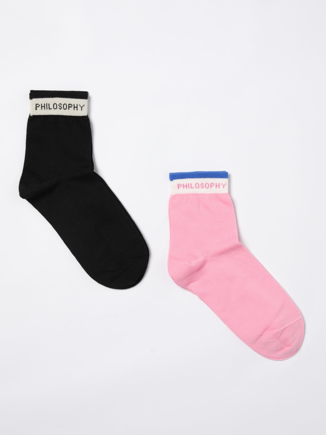 PHILOSOPHY DI LORENZO SERAFINI CALCETINES: Ropa interior niños Philosophy Di Lorenzo Serafini, Negro - Img 1