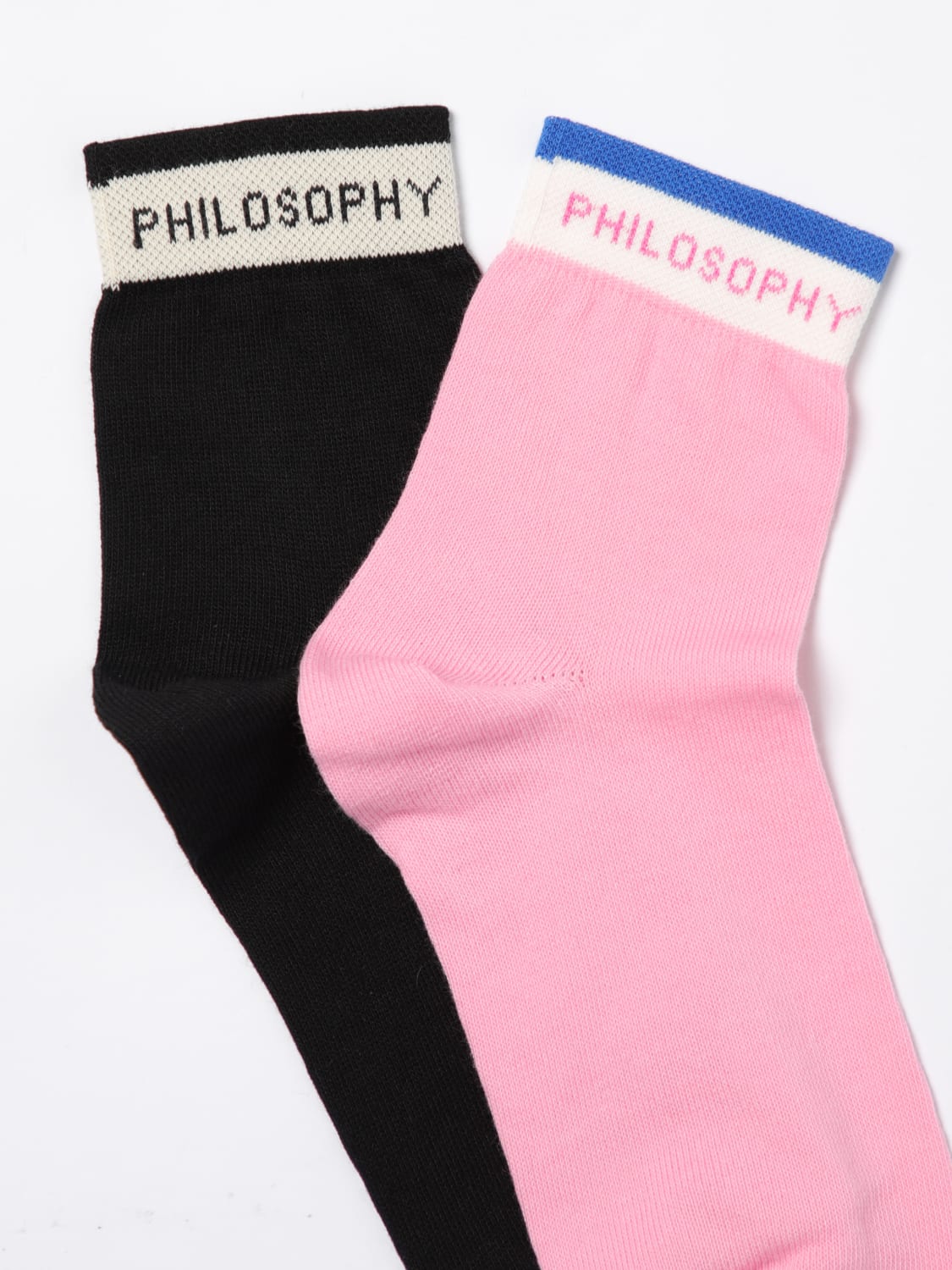 PHILOSOPHY DI LORENZO SERAFINI CALCETINES: Ropa interior niños Philosophy Di Lorenzo Serafini, Negro - Img 2