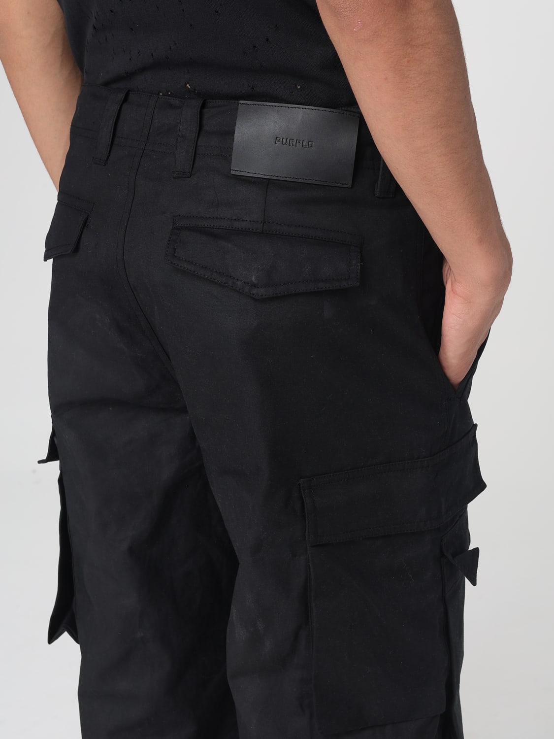 PURPLE PANTS: Pants men Purple Brand, Black - Img 3