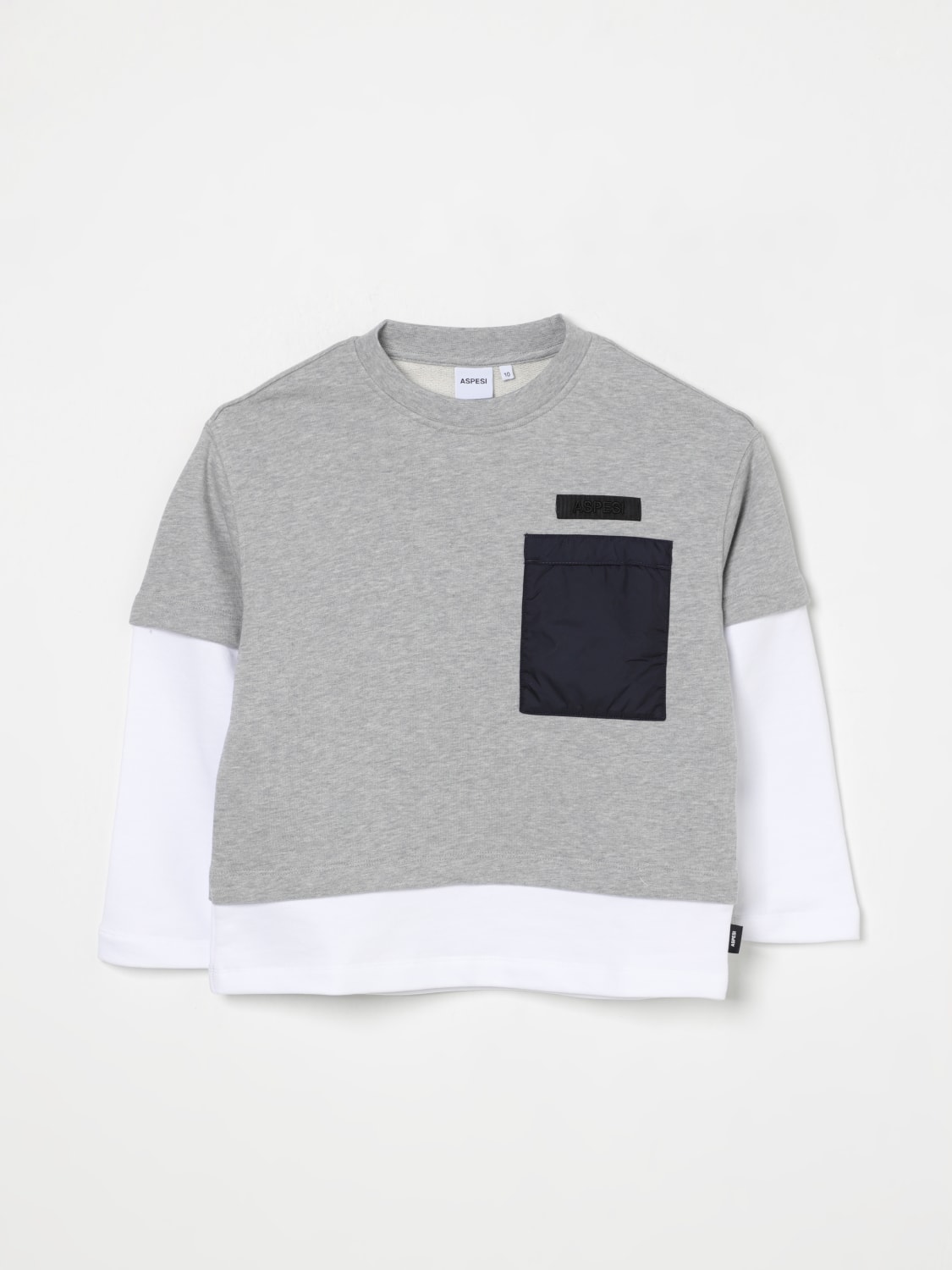 ASPESI SWEATER: Sweater kids Aspesi, Grey - Img 1
