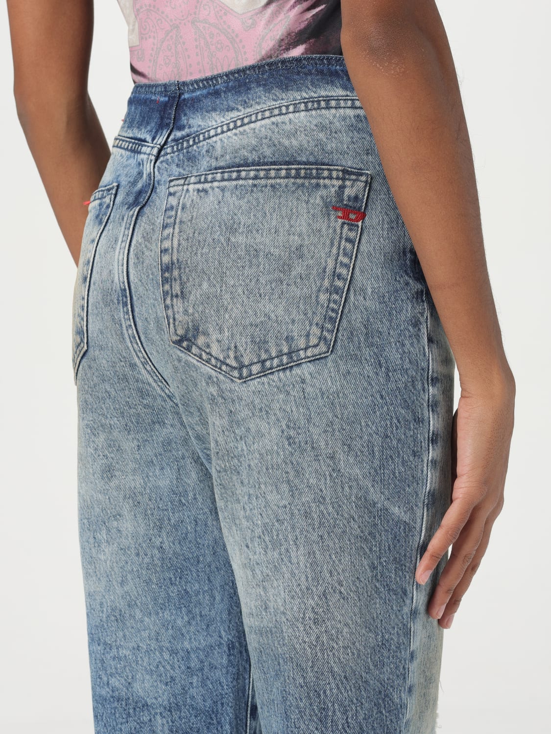DIESEL JEANS: Jeans Diesel in denim , Azzurro - Img 4
