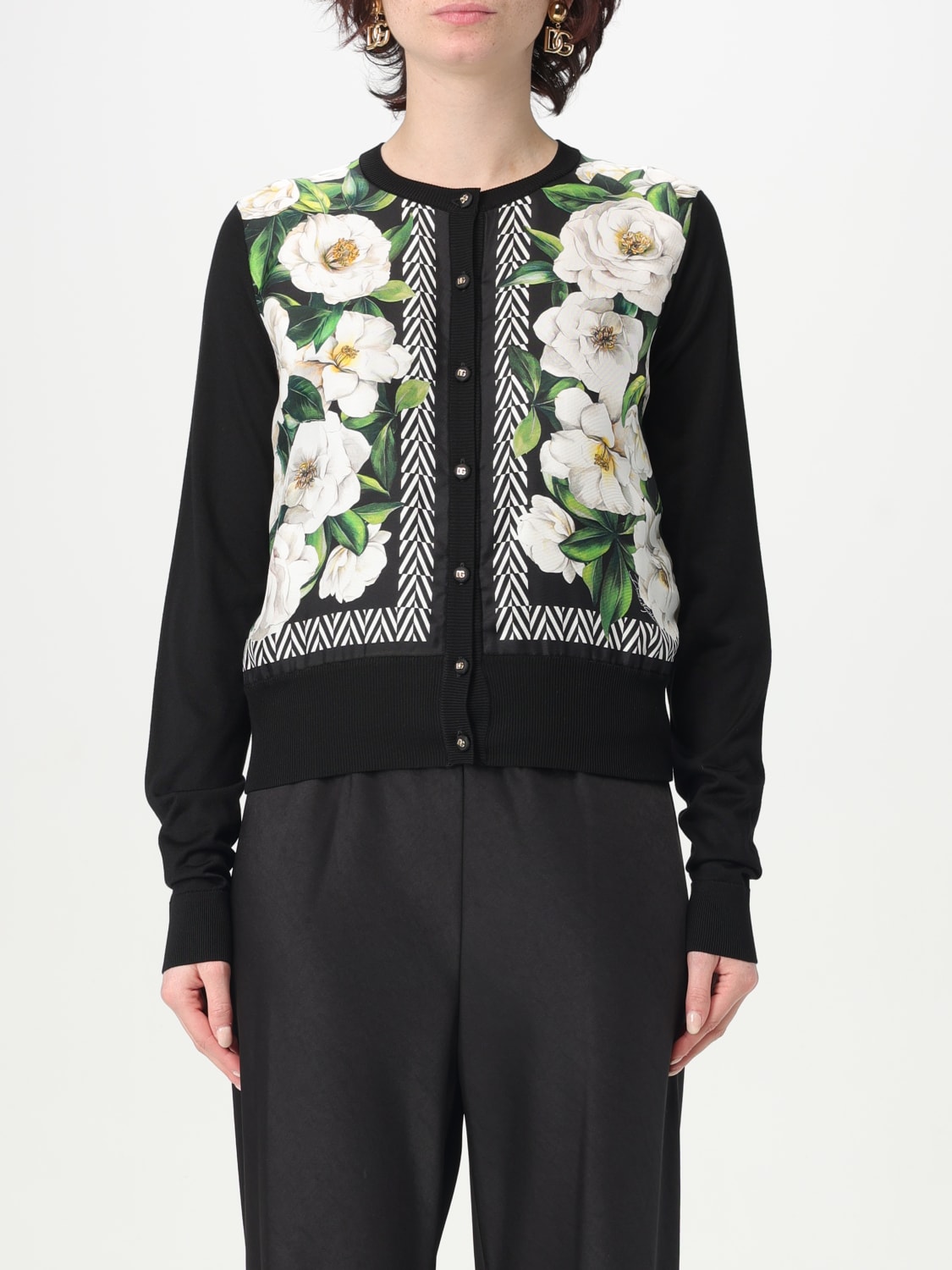 DOLCE & GABBANA: Cardigan woman - Black | Dolce & Gabbana