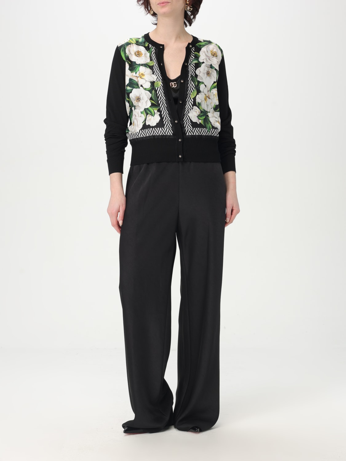 DOLCE & GABBANA: Cardigan woman - Black | Dolce & Gabbana