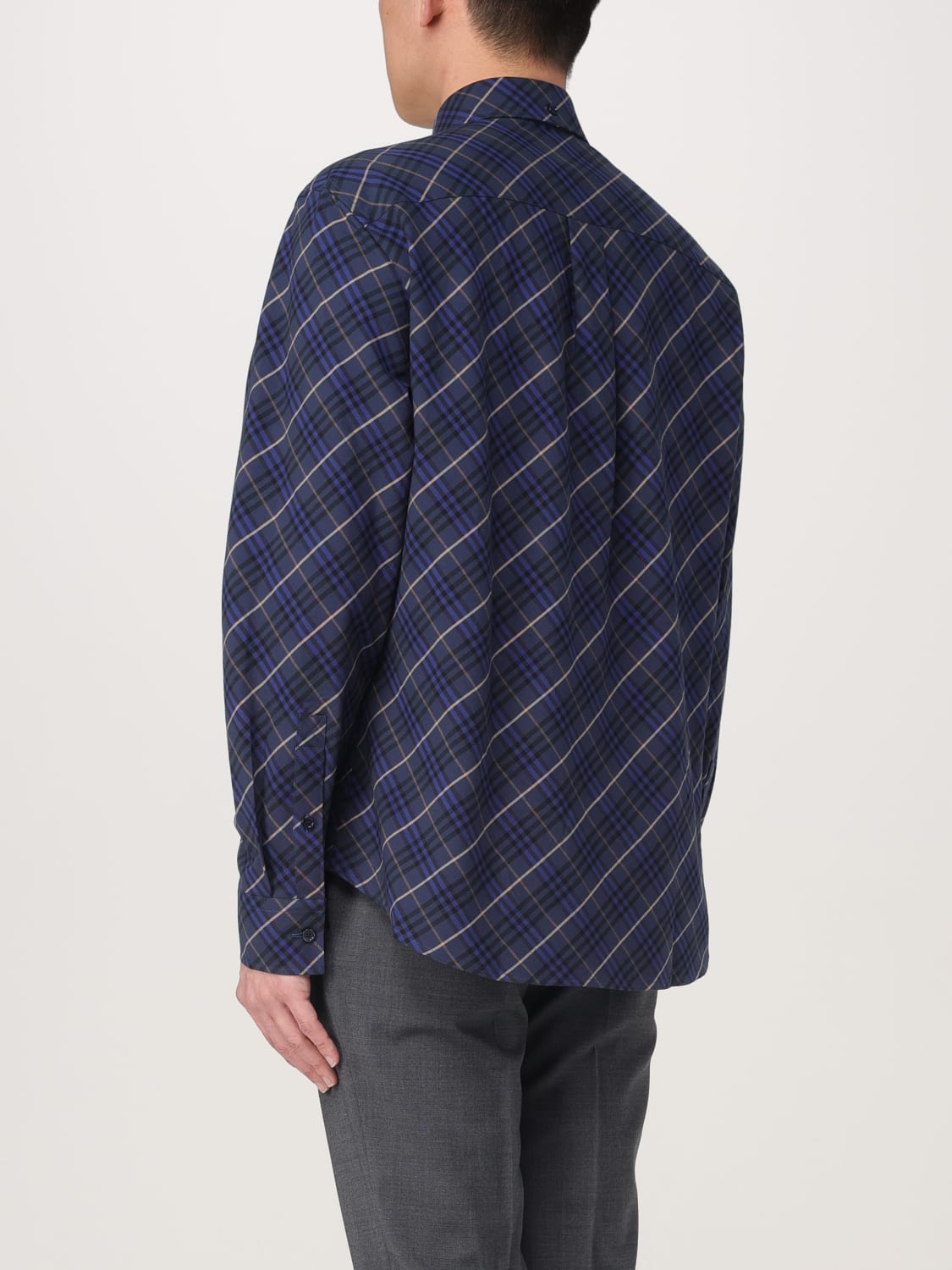 BURBERRY SHIRT: Shirt men Burberry, Blue - Img 3