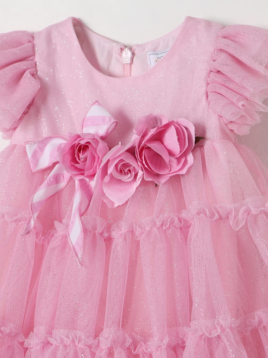MONNALISA BARBOTEUSE: Robe enfant Monnalisa, Rose - Img 3