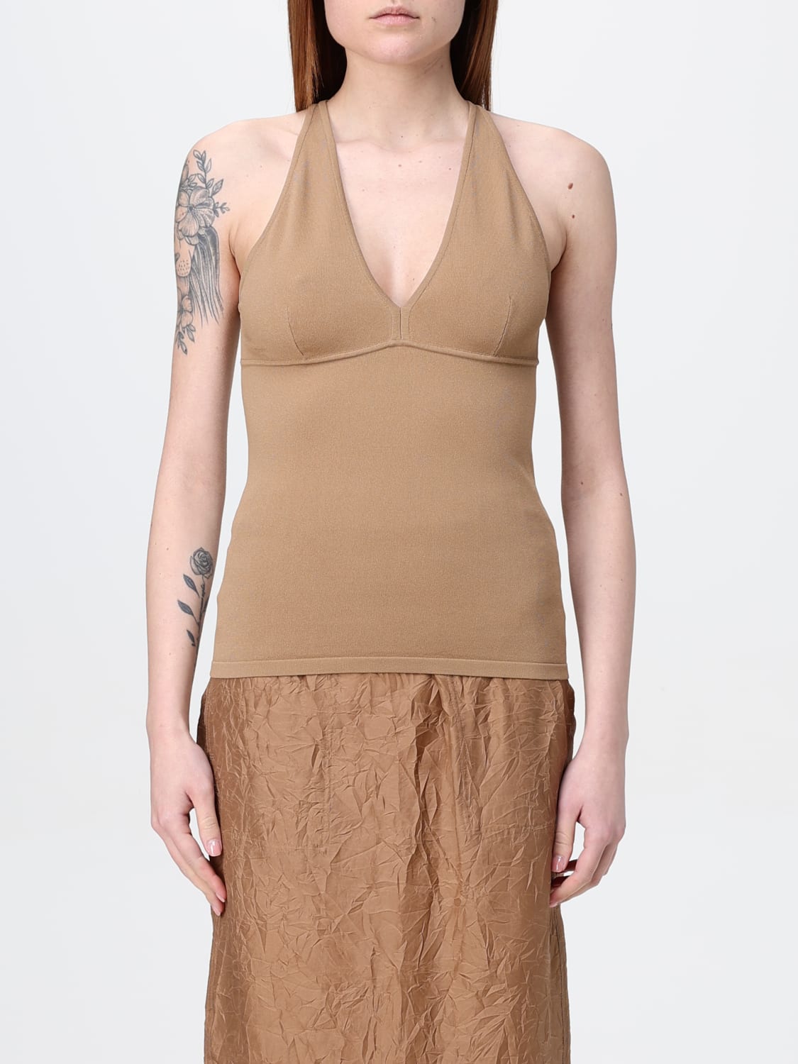MAX MARA TOP: Top woman Max Mara, Brown - Img 1