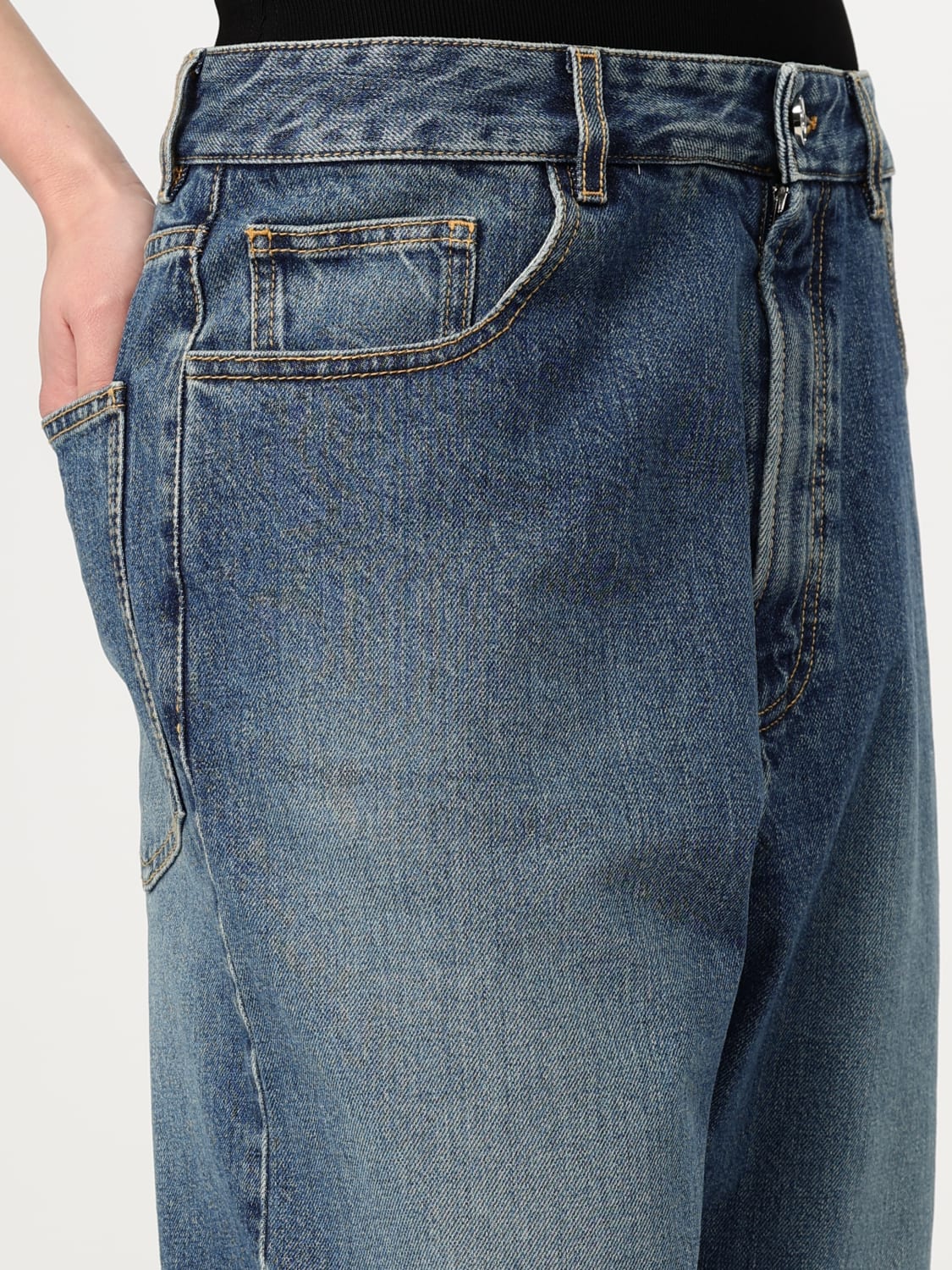 ALAÏA SHORTS: AlaÏa women's Bermuda shorts, Denim - Img 5