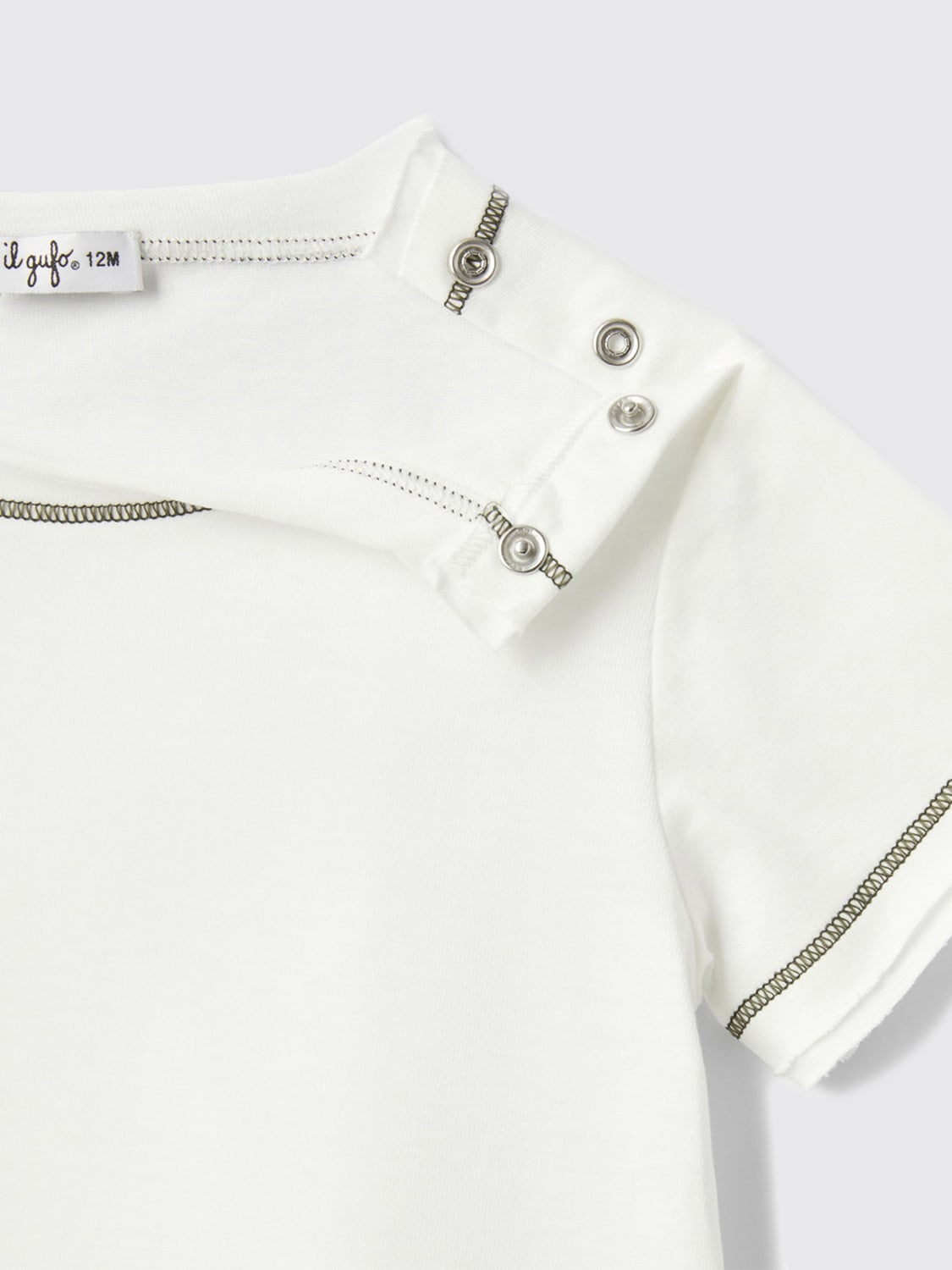 IL GUFO JUMPSUIT: Romper kids Il Gufo, Green - Img 4