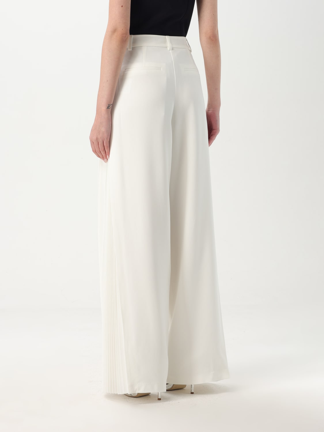 KARL LAGERFELD PANTALONI: Pantalone Karl Lagerfeld in misto cotone , Bianco - Img 2