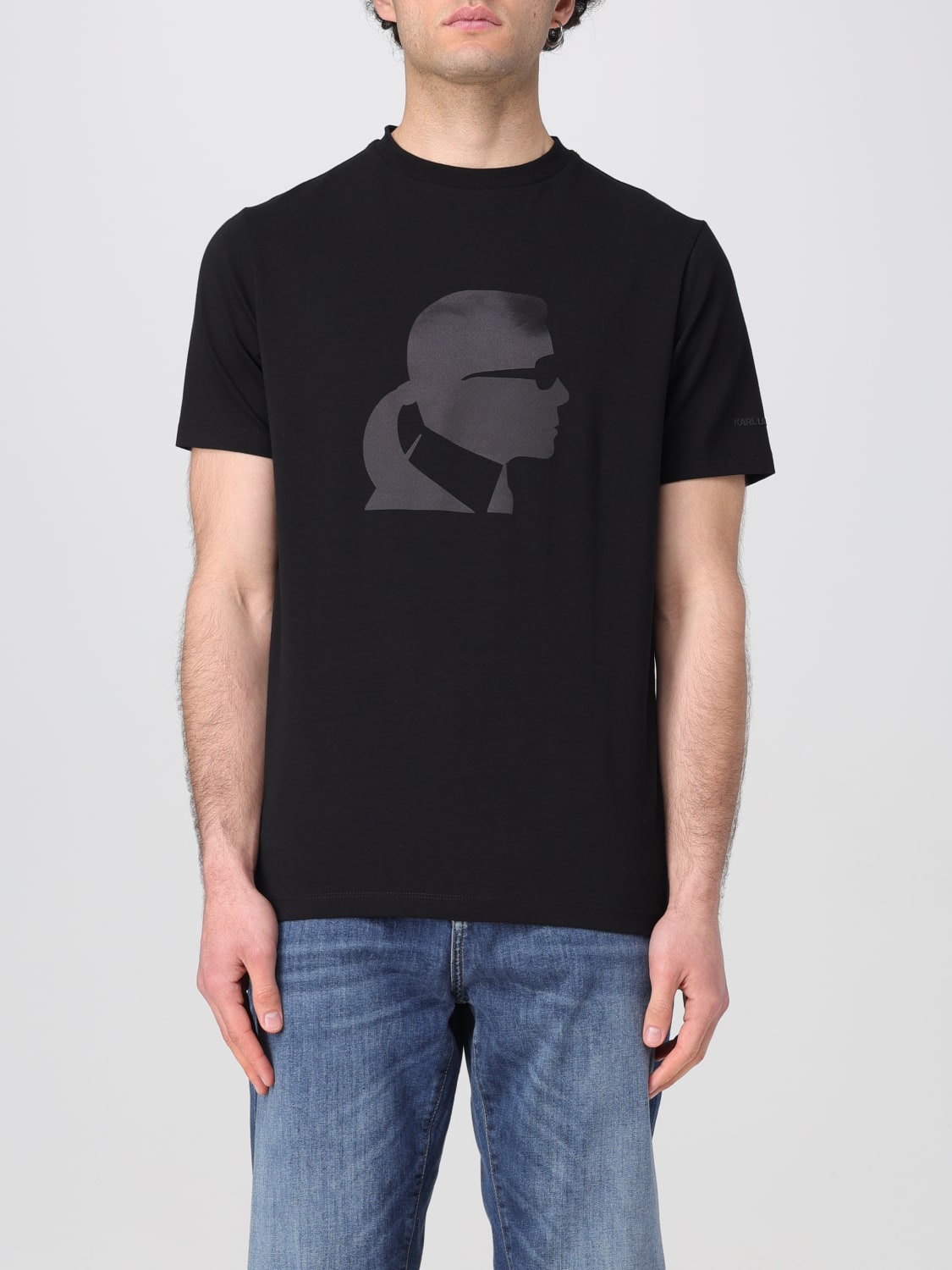 KARL LAGERFELD T-SHIRT: T-shirt men Karl Lagerfeld, Black - Img 1