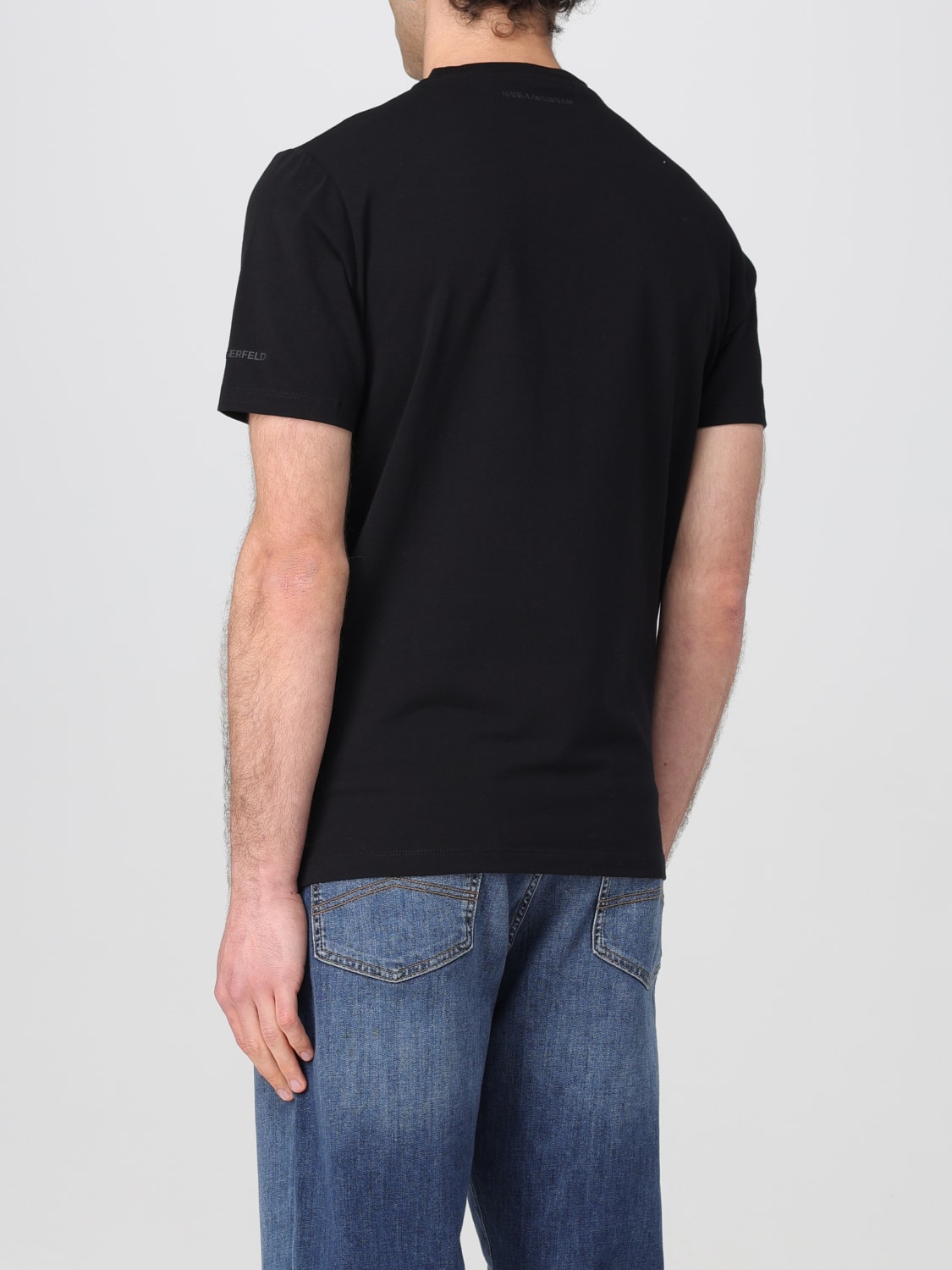 KARL LAGERFELD T-SHIRT: T-shirt men Karl Lagerfeld, Black - Img 2