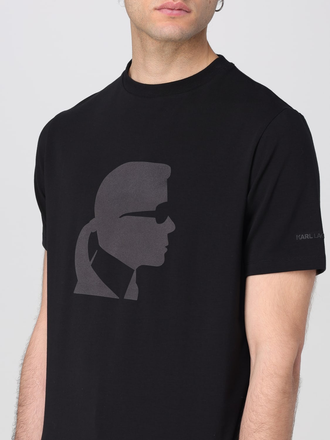 KARL LAGERFELD T-SHIRT: T-shirt men Karl Lagerfeld, Black - Img 3