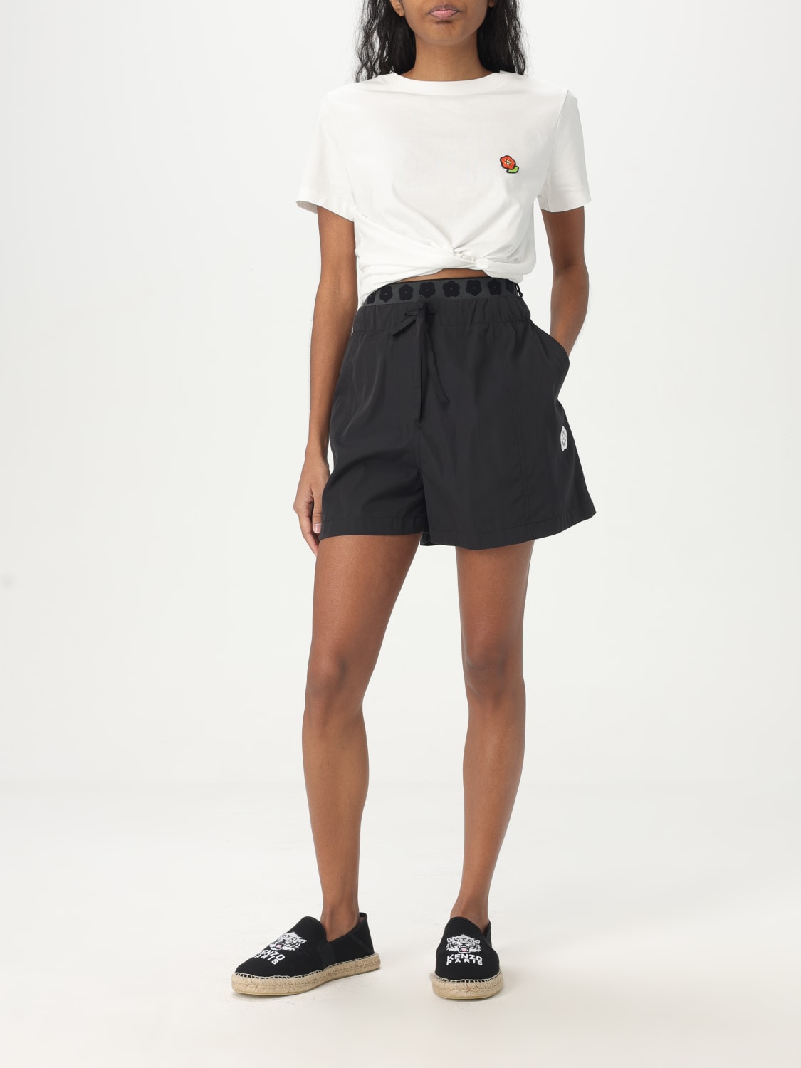 KENZO：ショートパンツ レディース - ブラック | GIGLIO.COM