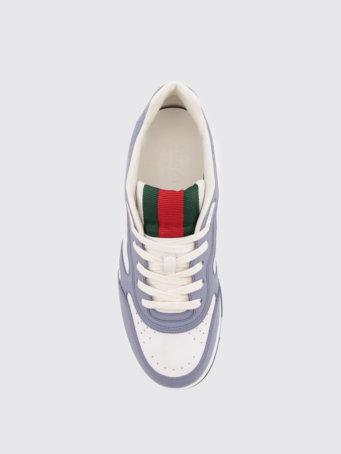 GUCCI SNEAKERS: Sneakers Re-Web Gucci in pelle , Bianco 1 - Img 4