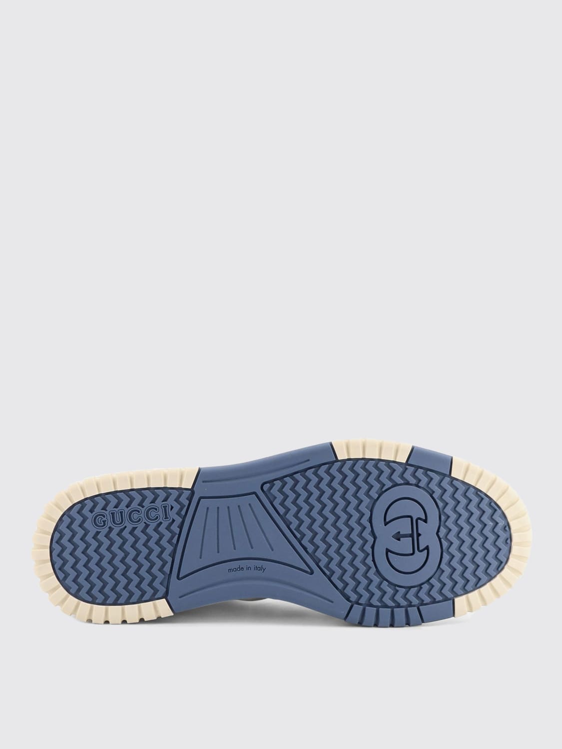 GUCCI SNEAKERS: Sneakers Re-Web Gucci in pelle , Bianco 1 - Img 5