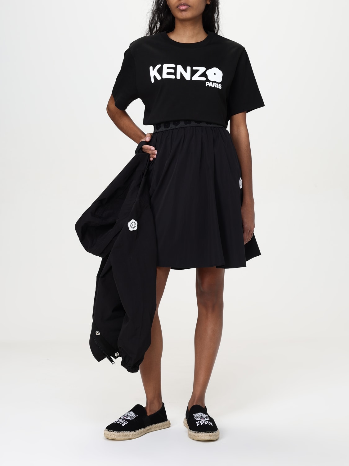 ジャケット KENZO Woman Jacket Black FF52OU1419NF 99 KENZO: women's jacket - Black | Kenzo jacket FF52OU1419NF