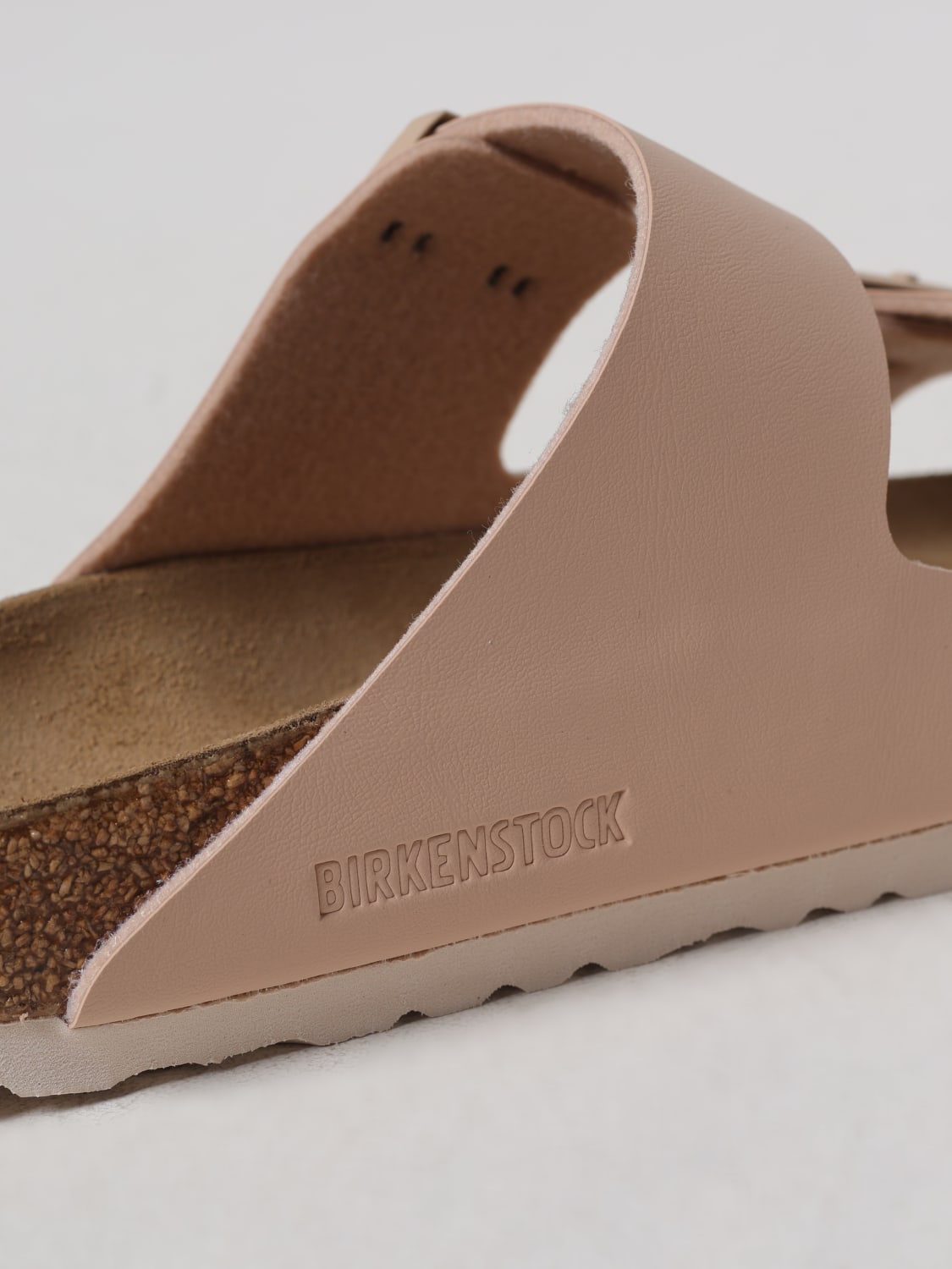 BIRKENSTOCK HEELED SANDAL: Flat sandals woman Birkenstock, Beige - Img 4