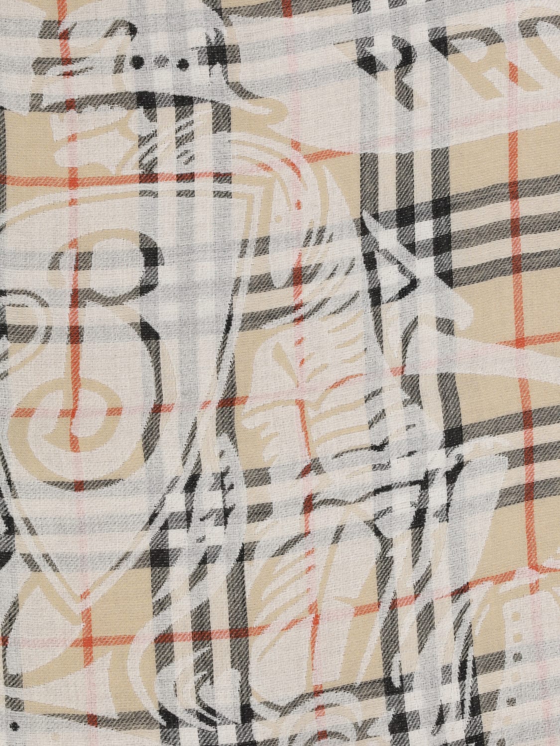 スカーフ BURBERRY Woman Scarf Earth 8105913 BURBERRY: Scarf woman - Earth | Burberry scarf 8105913