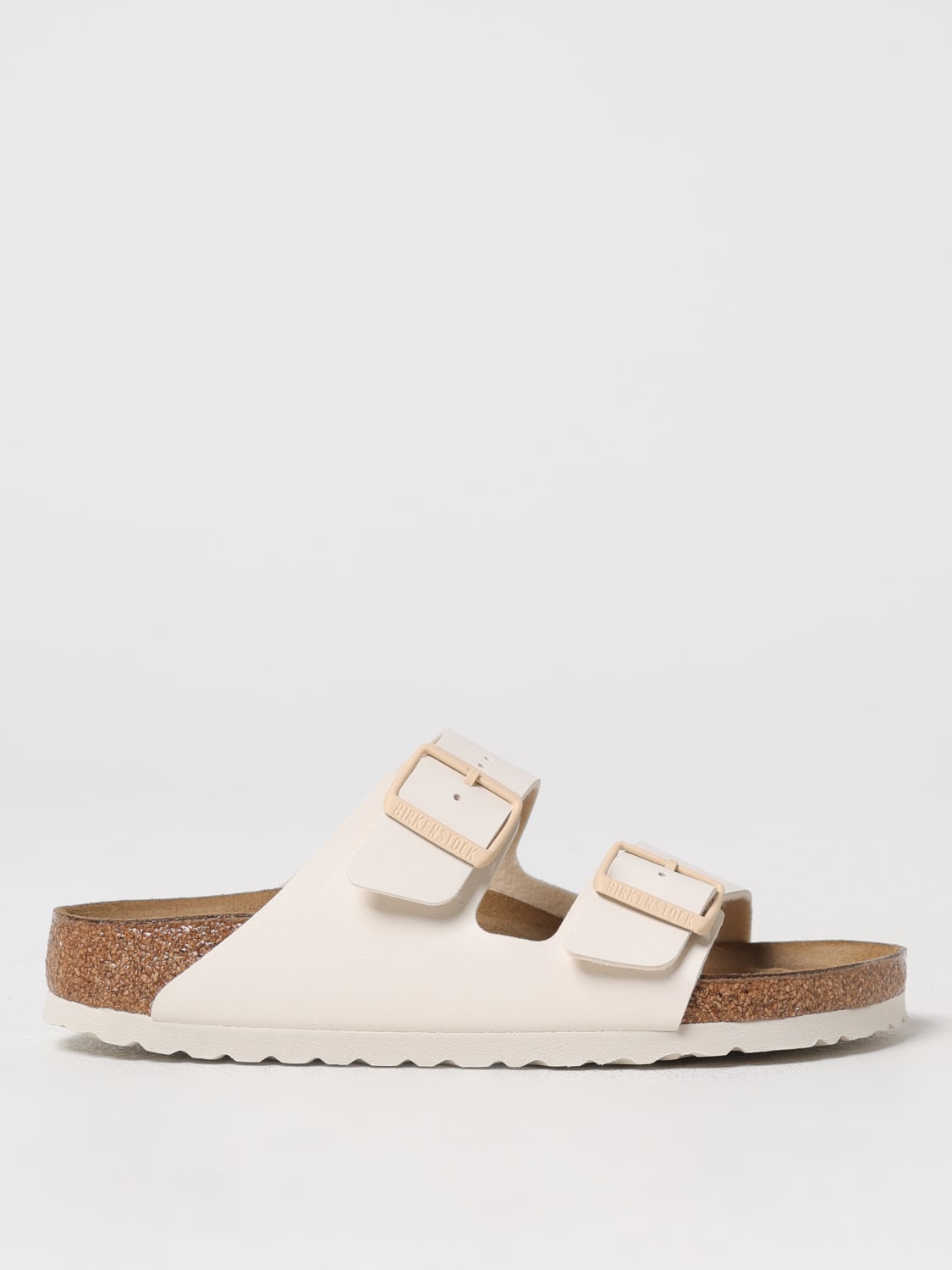 BIRKENSTOCK FLAT SANDAL: Flat sandals woman Birkenstock, White - Img 1